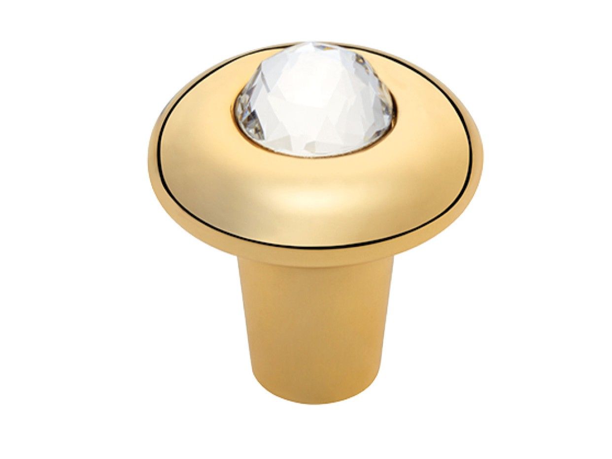 ELIKA CRYSTAL | Pomello by LINEA CALI' - Pomello in ottone con cristalli