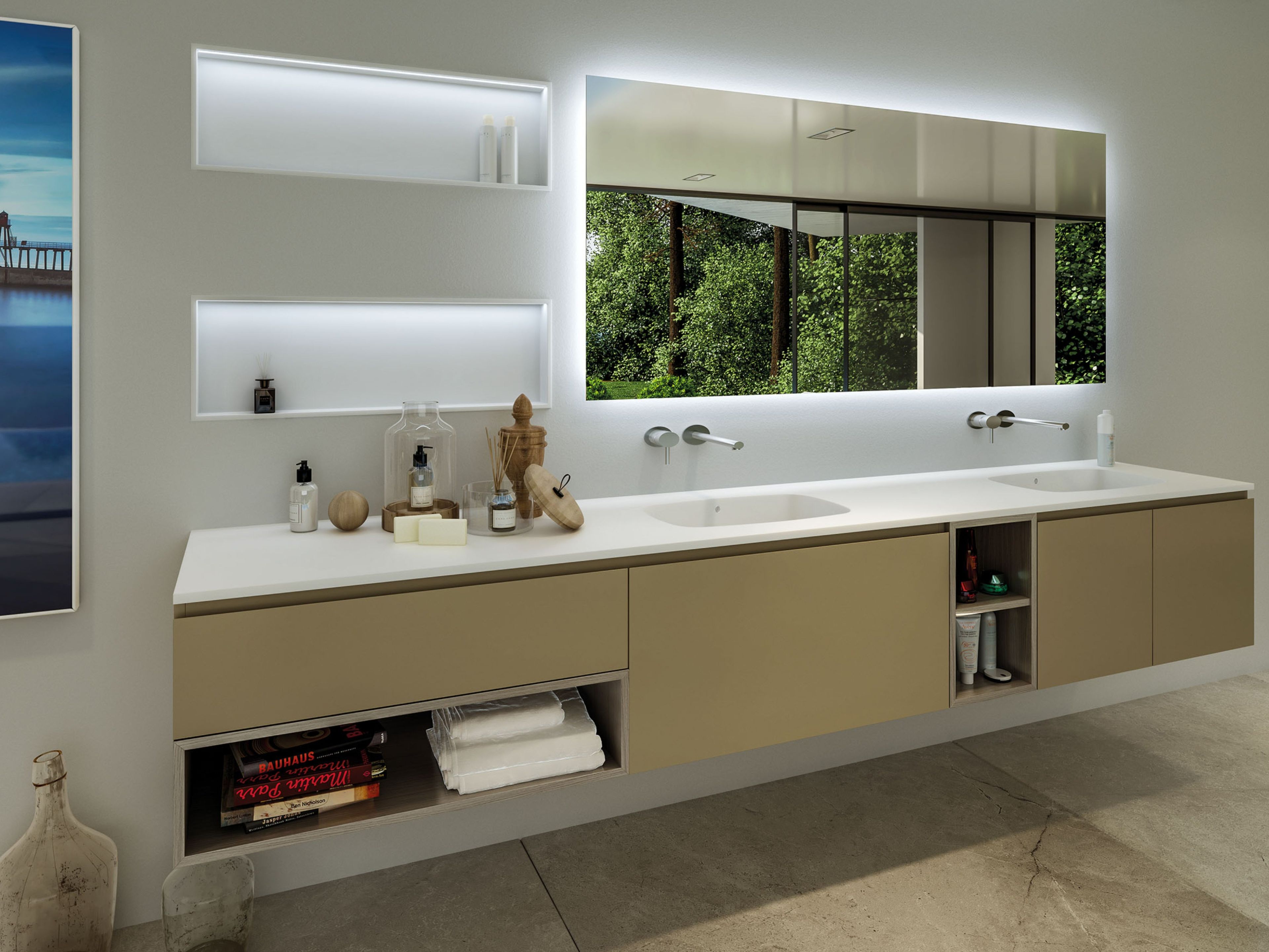 EMOTION Double vanity unit By MOMA Design