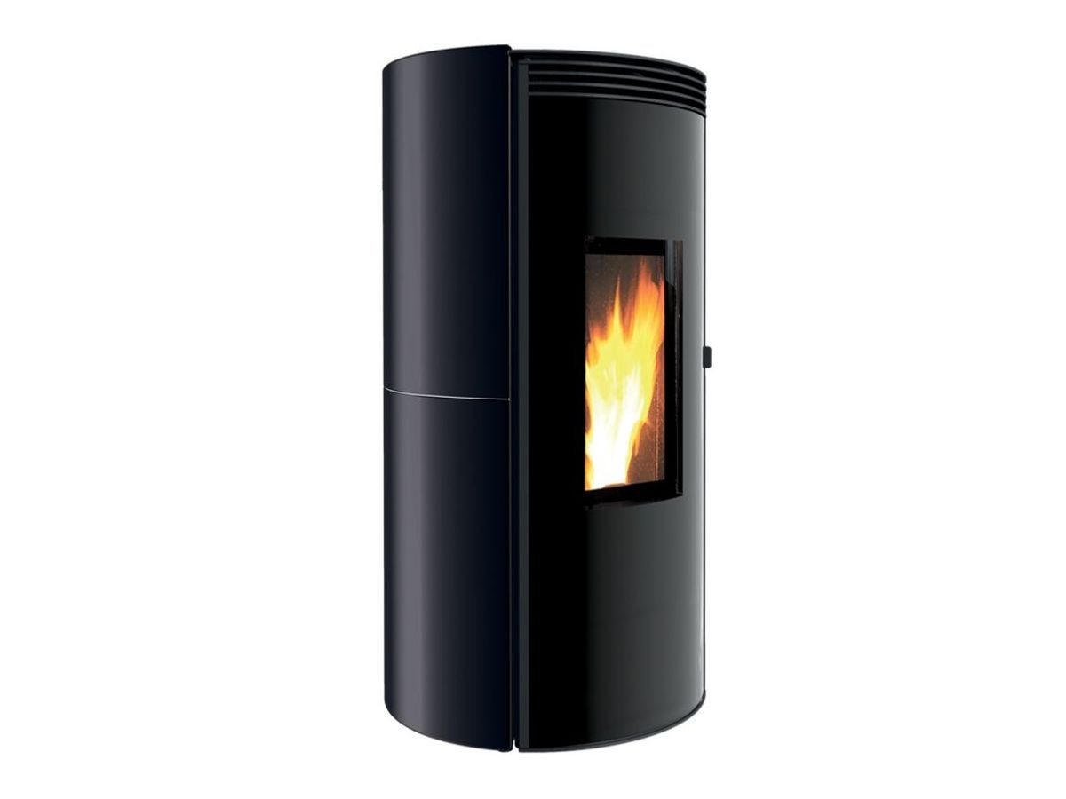 ETHICA EVO by CAMINETTI MONTEGRAPPA - Stufa a pellet in acciaio a parete per riscaldamento aria - 5