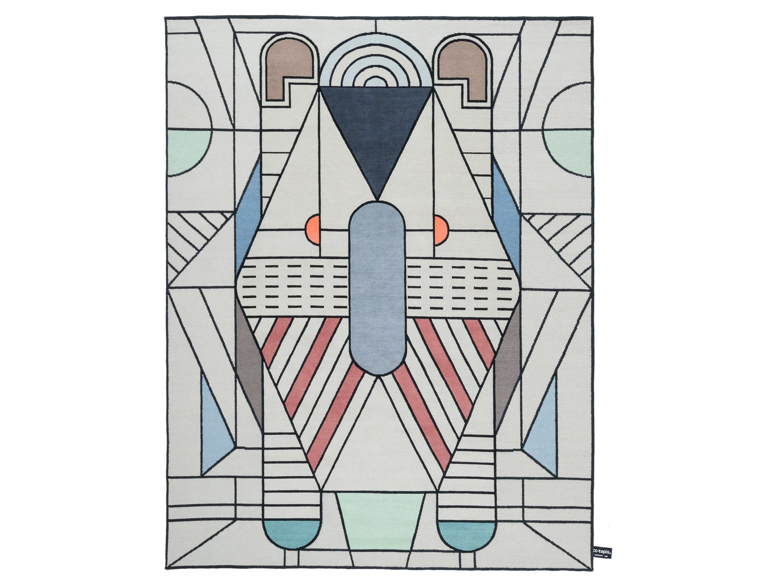 EULERO OUTLINE by cc-tapis - Tappeto fatto a mano a motivi geometrici
