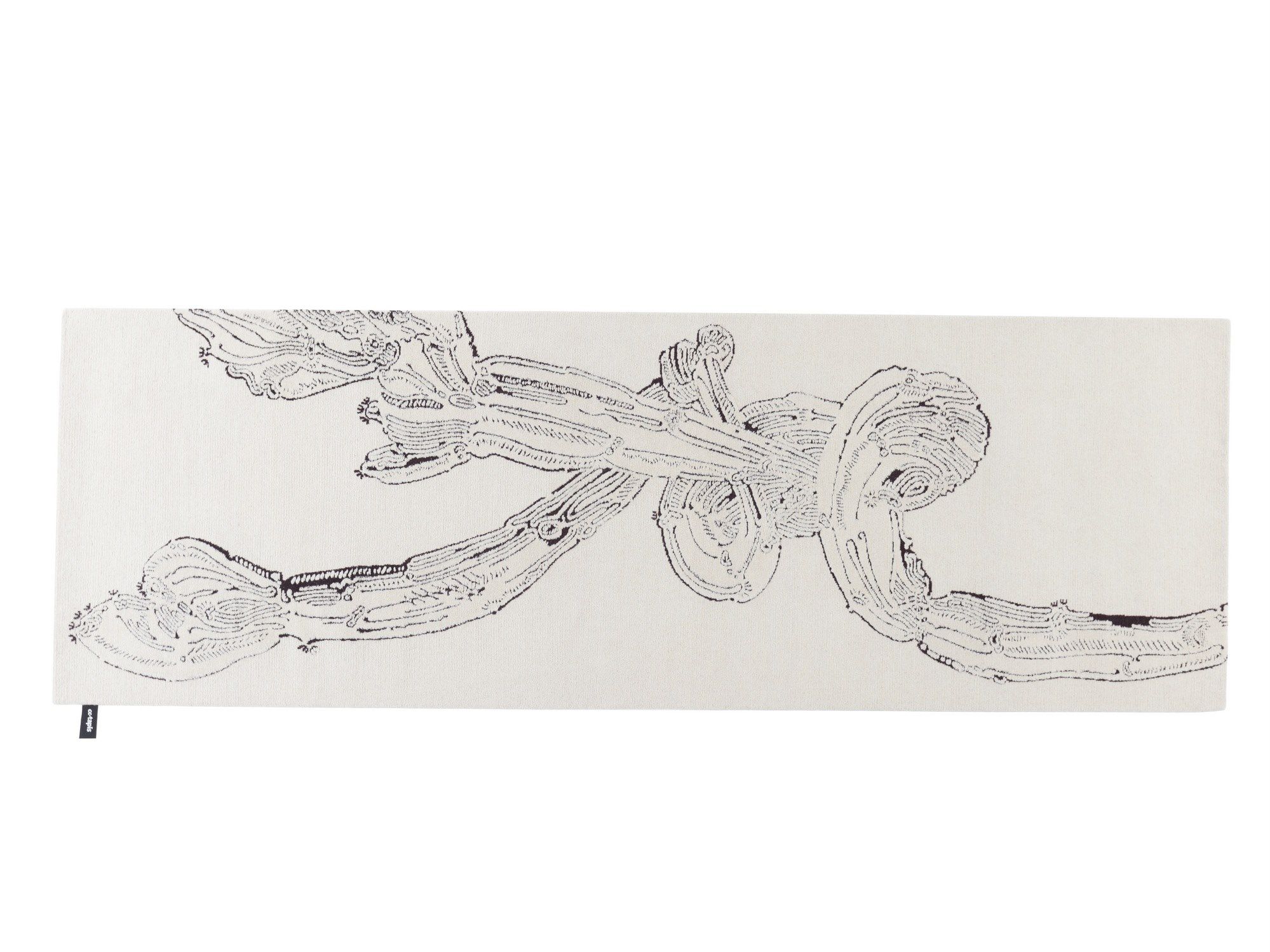 EUPHORBIA LOOP-DE-LOOP by cc-tapis - Tappeto rettangolare fatto a mano in lana Himalayana