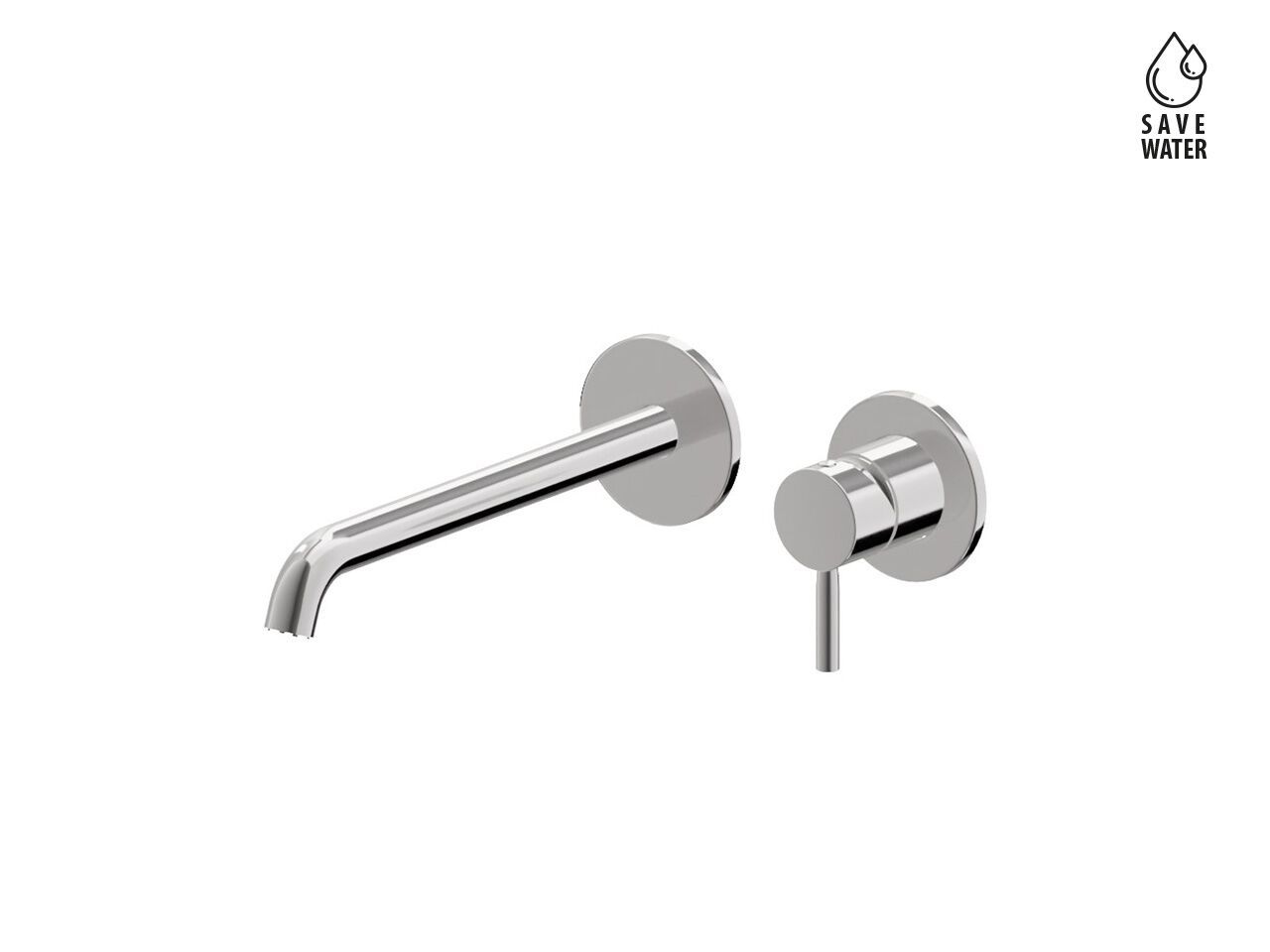 BLINK 70830E by newform - Miscelatore per lavabo monocomando a muro senza scarico