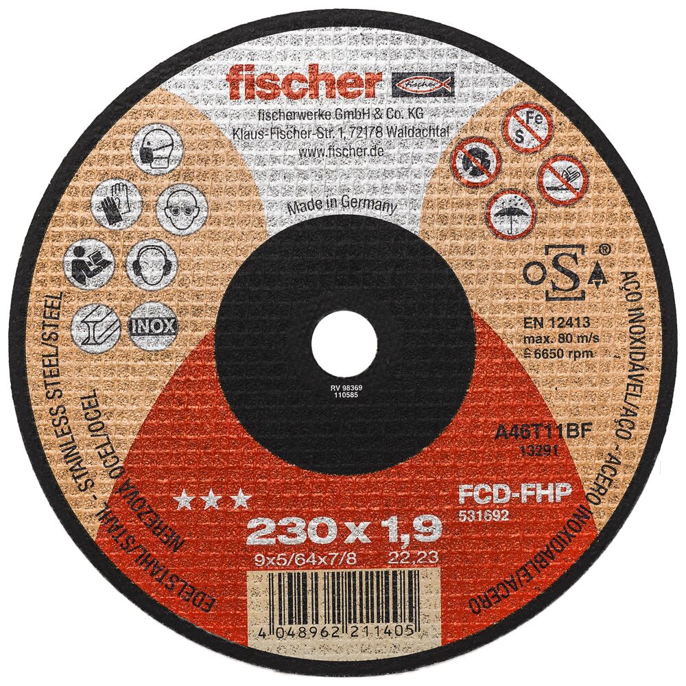 FCD-FHP by fischer - Disco da taglio - 2