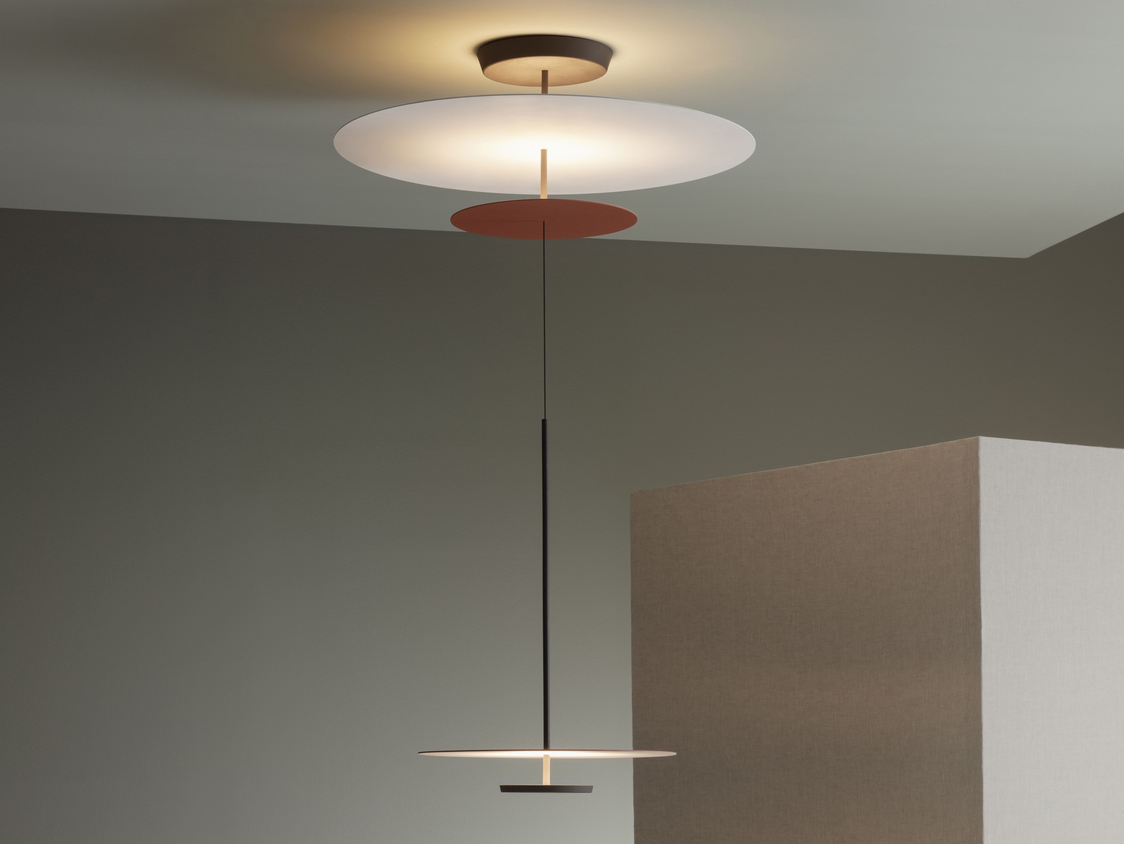 FLAT 5930 by Vibia - Lampada a sospensione a LED in metallo - 4