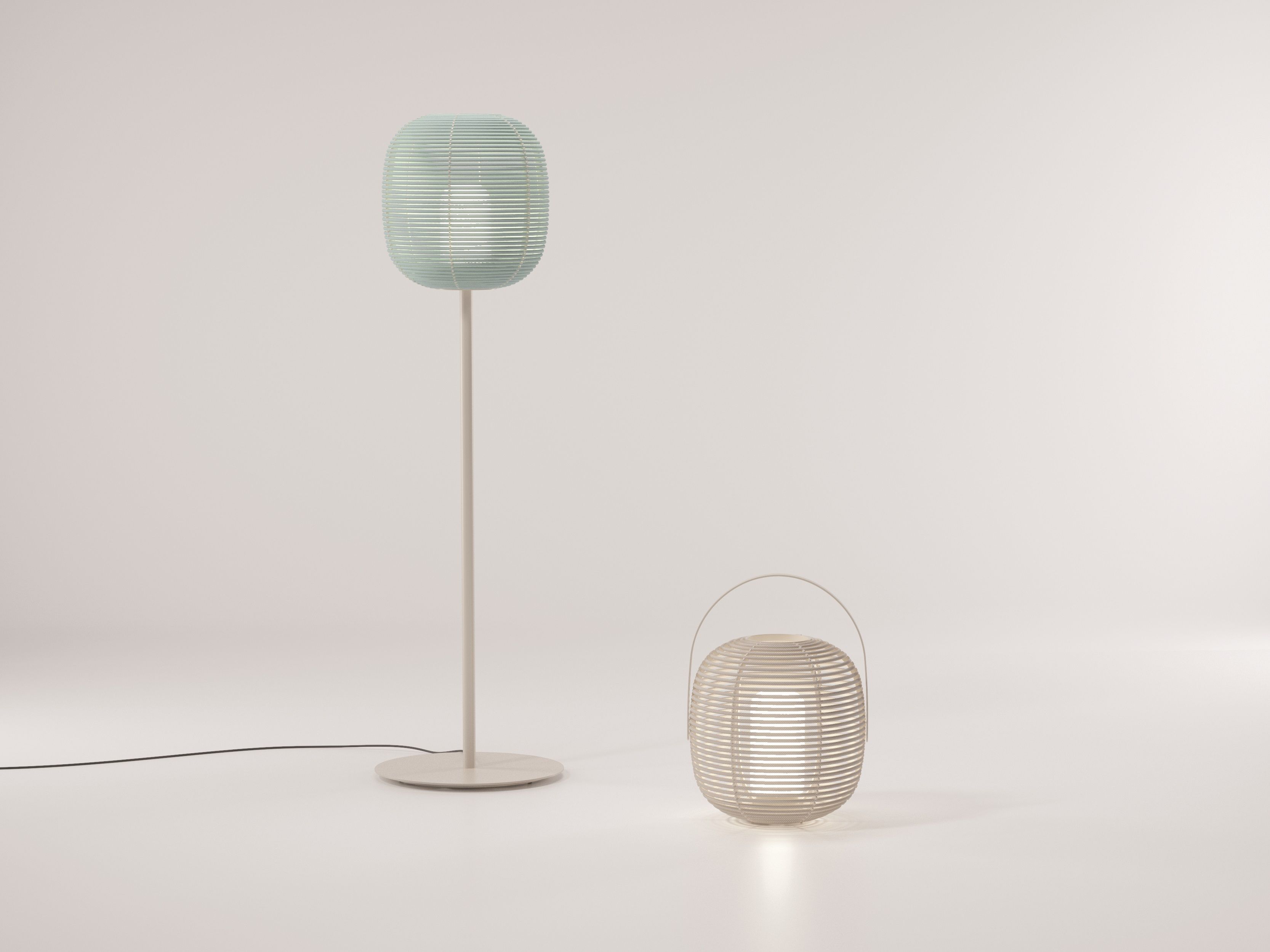 BELA Synthetic fibre floor lamp By Kettal design Doshi Levien