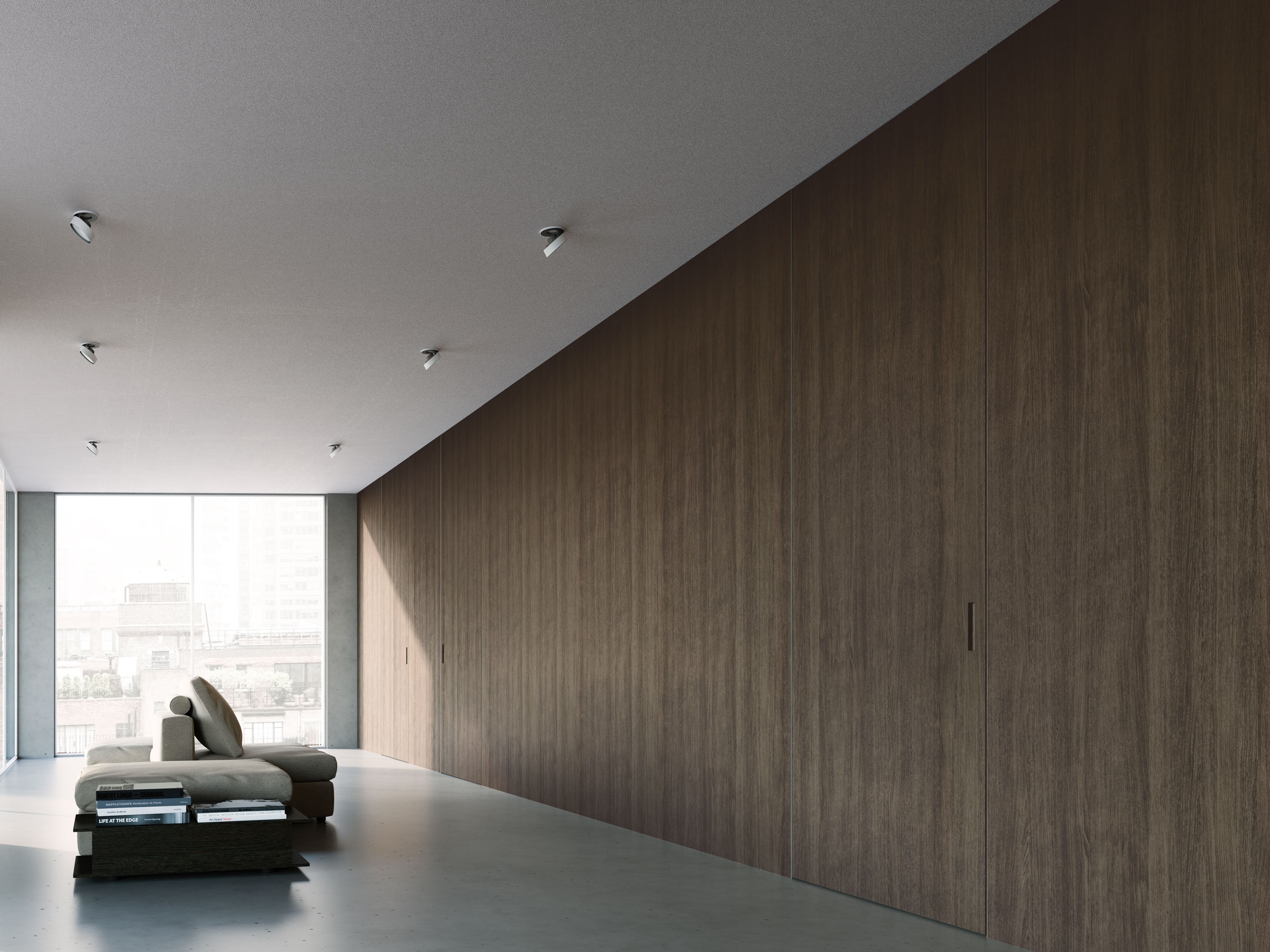 ALA by ADL - Porta a battente a filomuro in legno