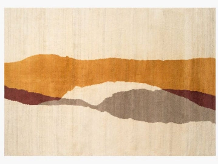 NATIV Rectangular handmade wool rug By Roche Bobois design Raphaël Navot