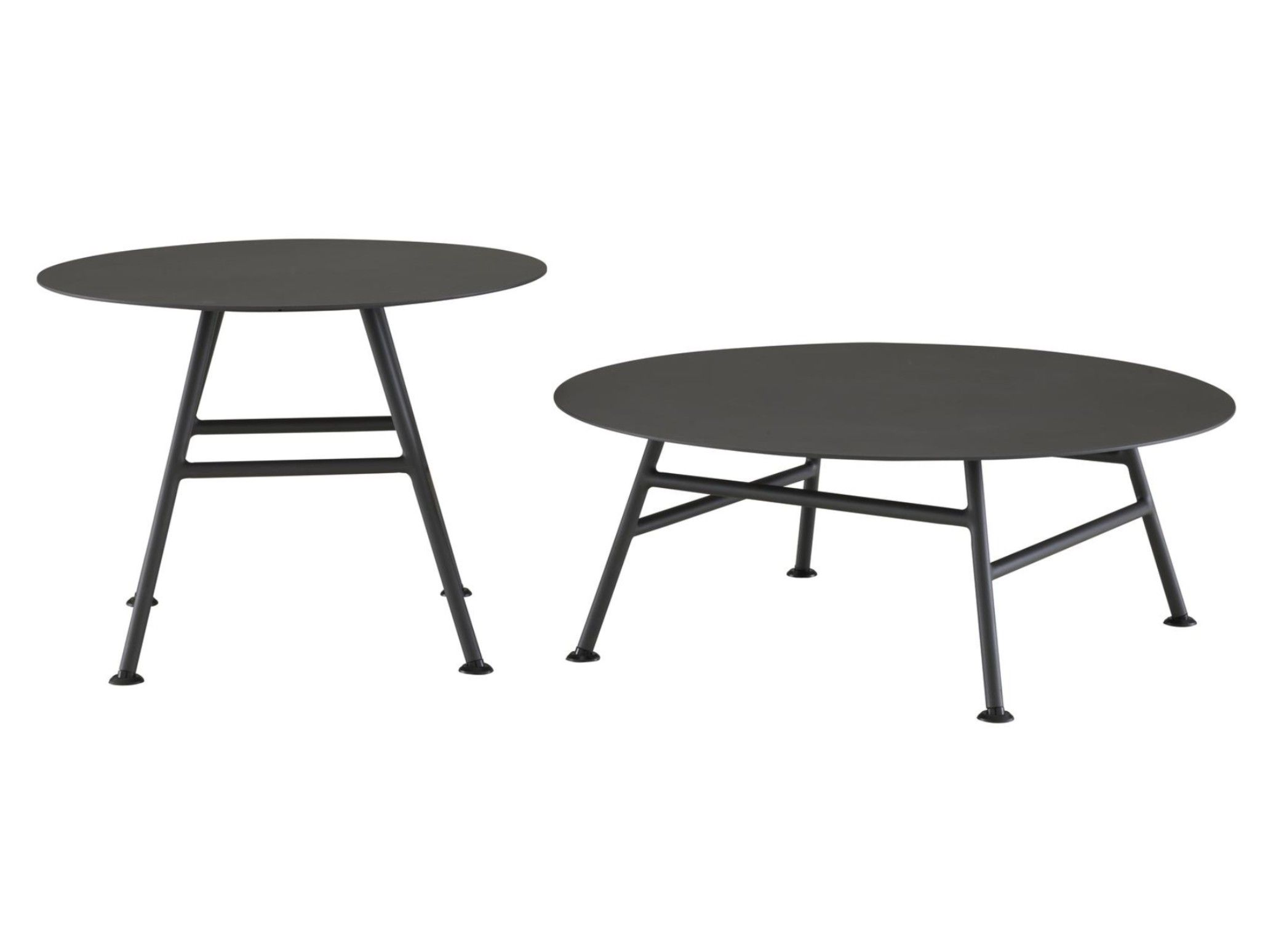 Round aluminium garden side table GARDEN PACK By Ligne Roset design