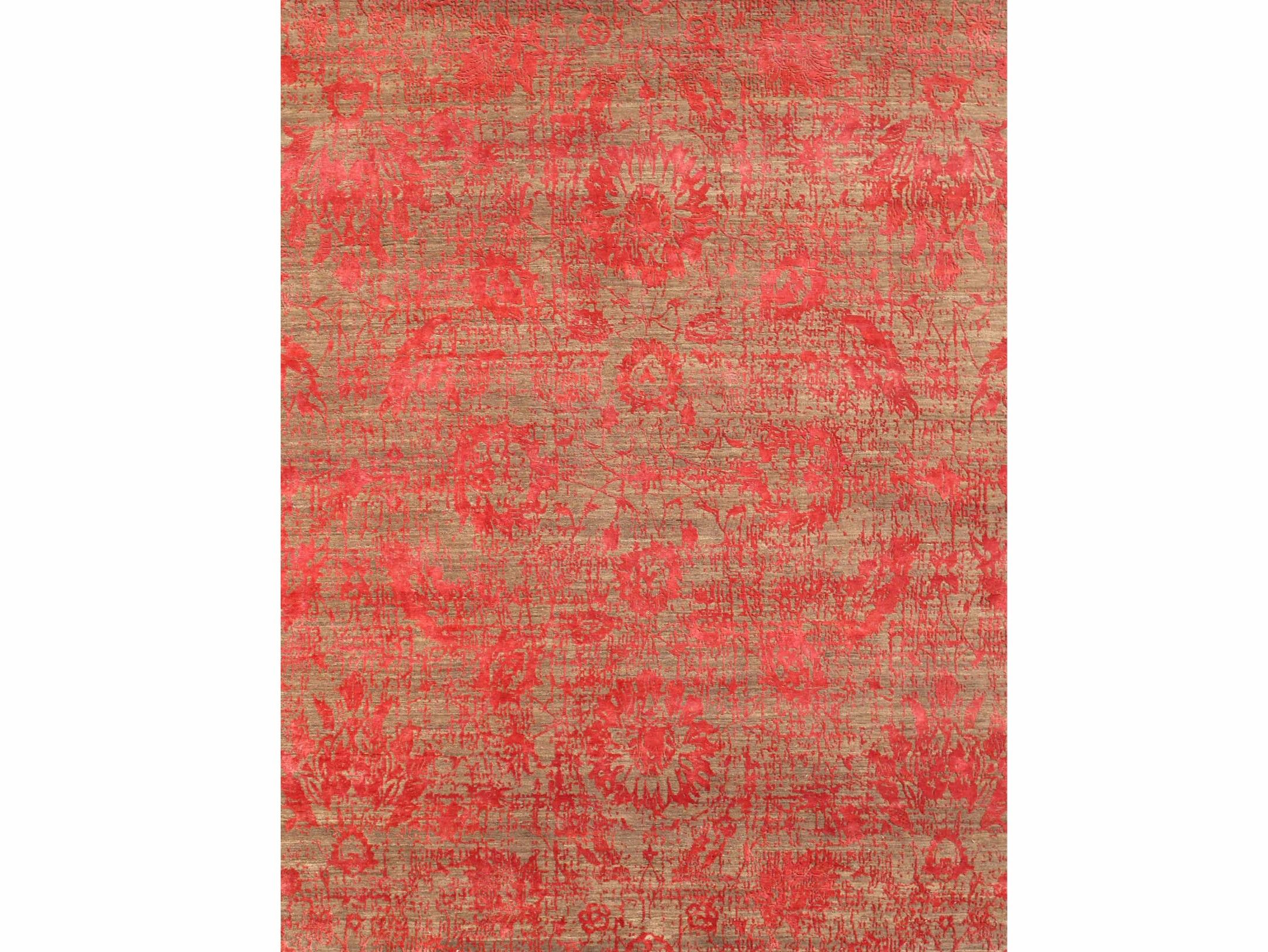 Patterned rug GAYA ESK624 Clay/Velvet Red Chaos Theory Collection By