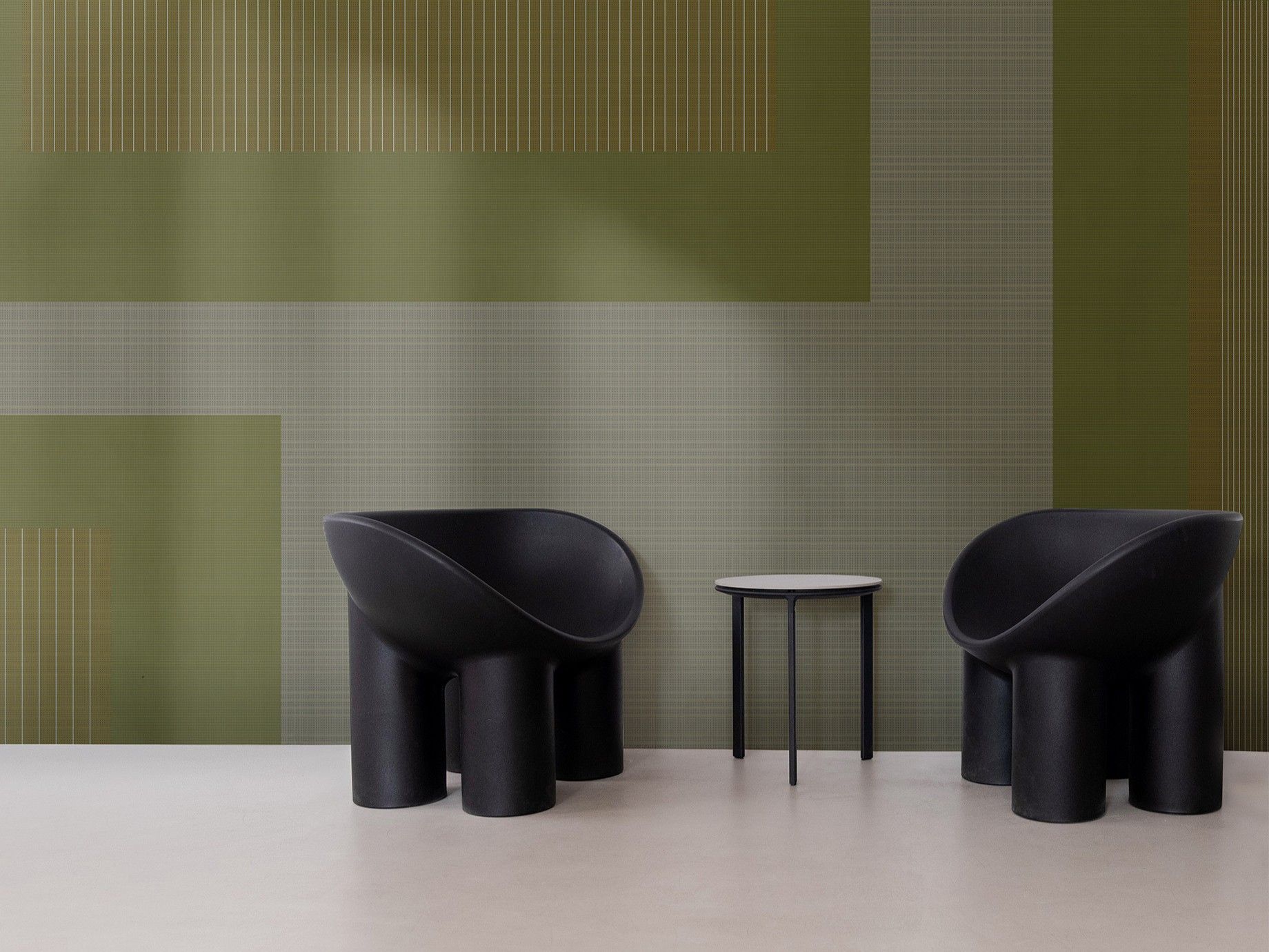 GRID GATES by Texturae - Carta da parati a quadri lavabile