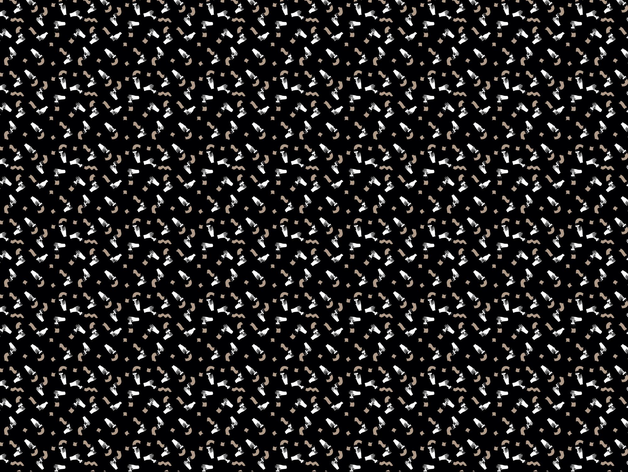 HANDPAINTED by Texturae - Carta da parati a motivi