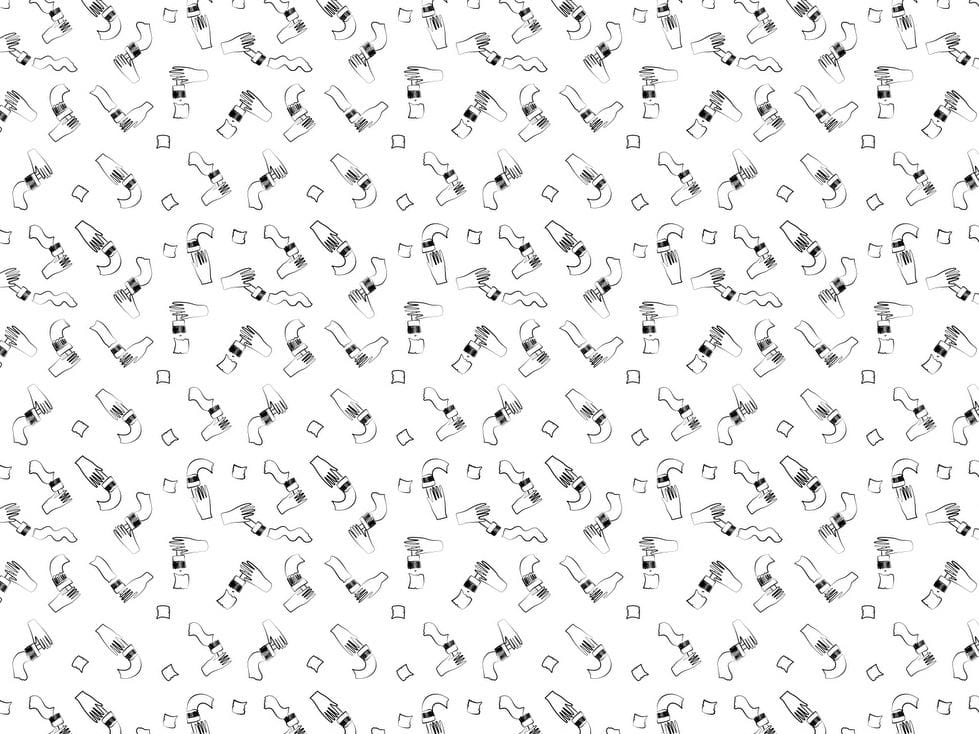 HANDPAINTED by Texturae - Carta da parati a motivi - 2