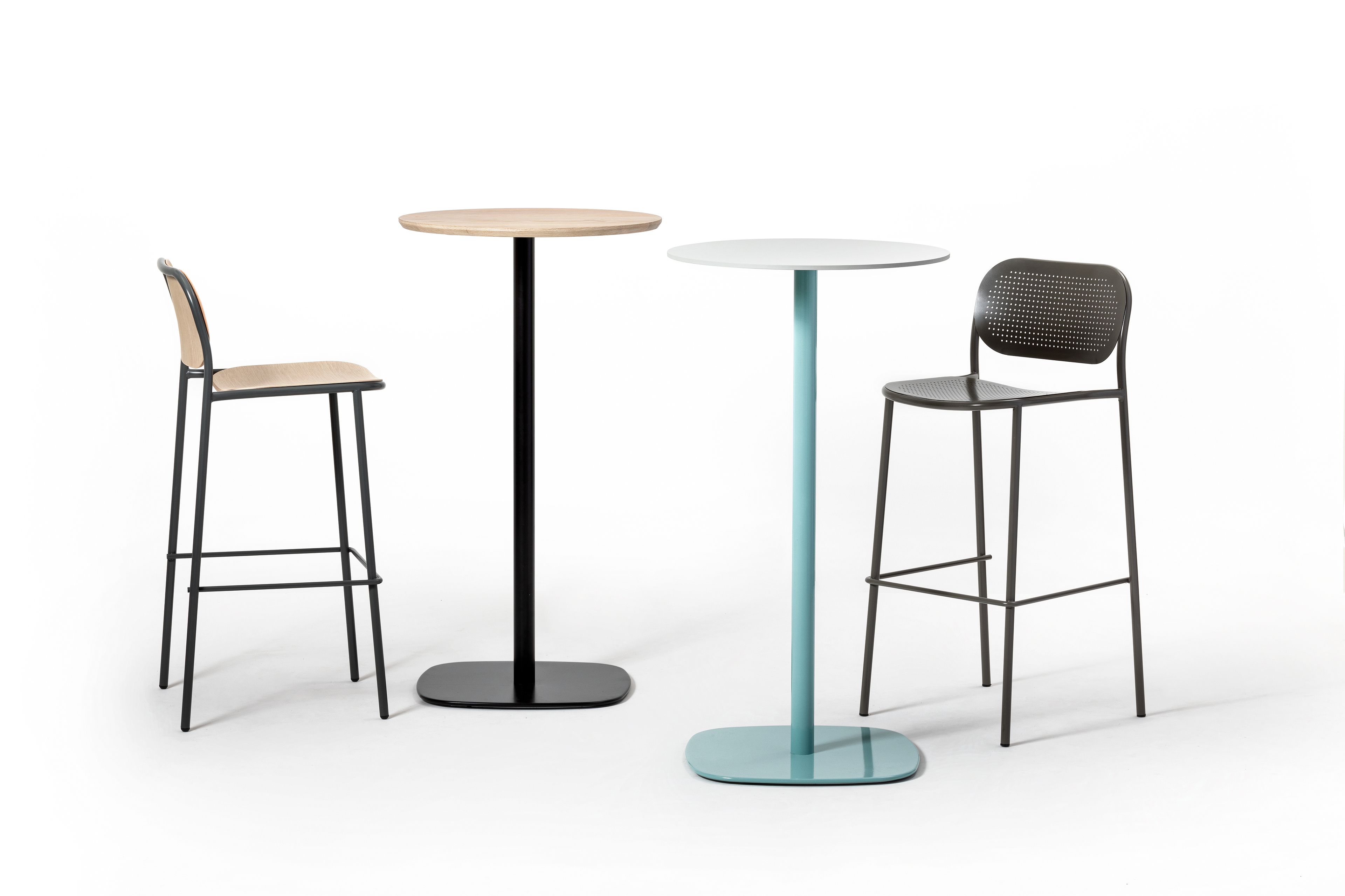 ROUND High table Round metal high table By TrabA'