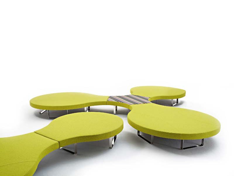Round upholstered bench LONGWAY Q Longway Collection By Segis design ...