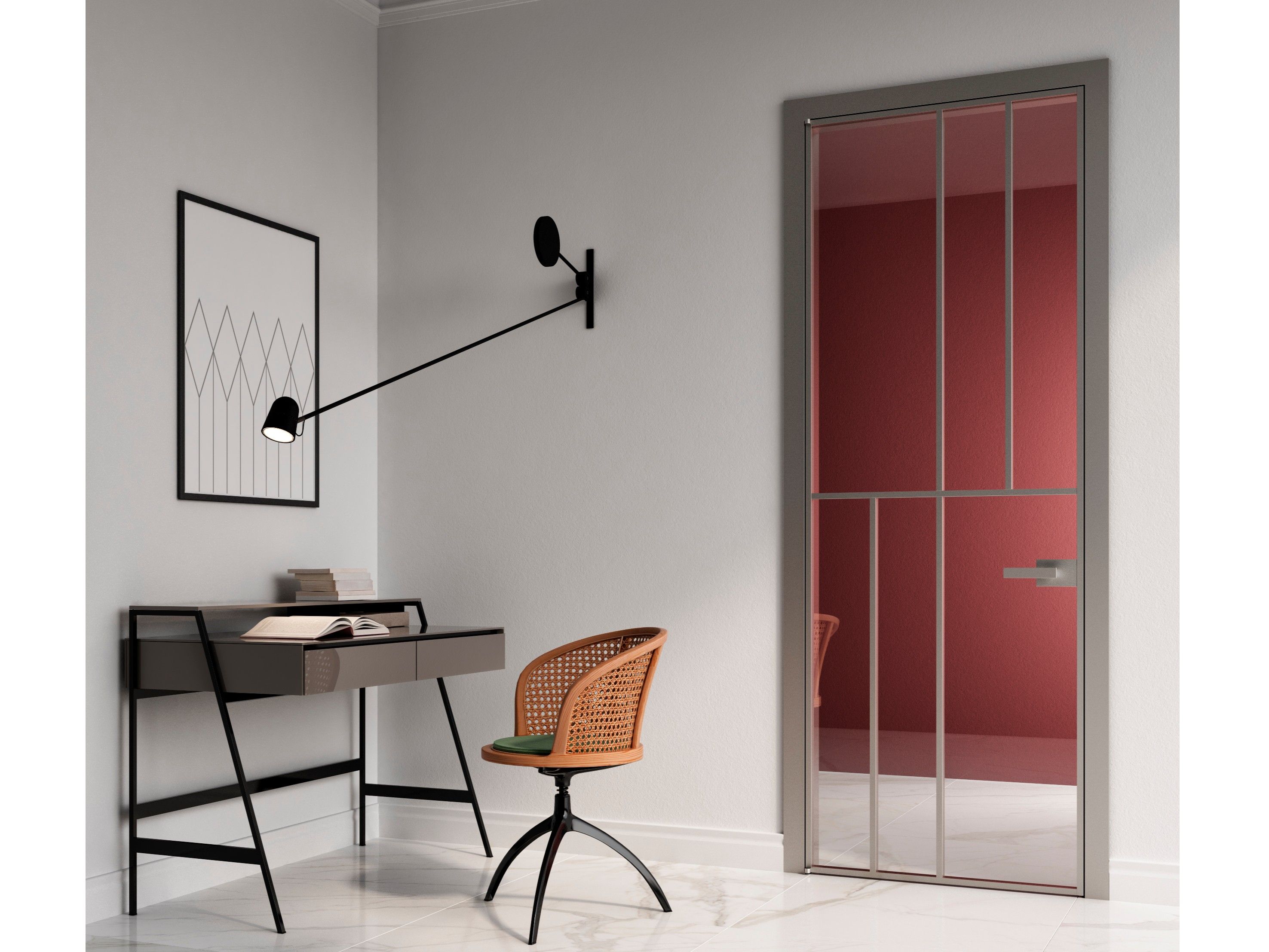 CELINE by ALBED - Porta a battente in vetro