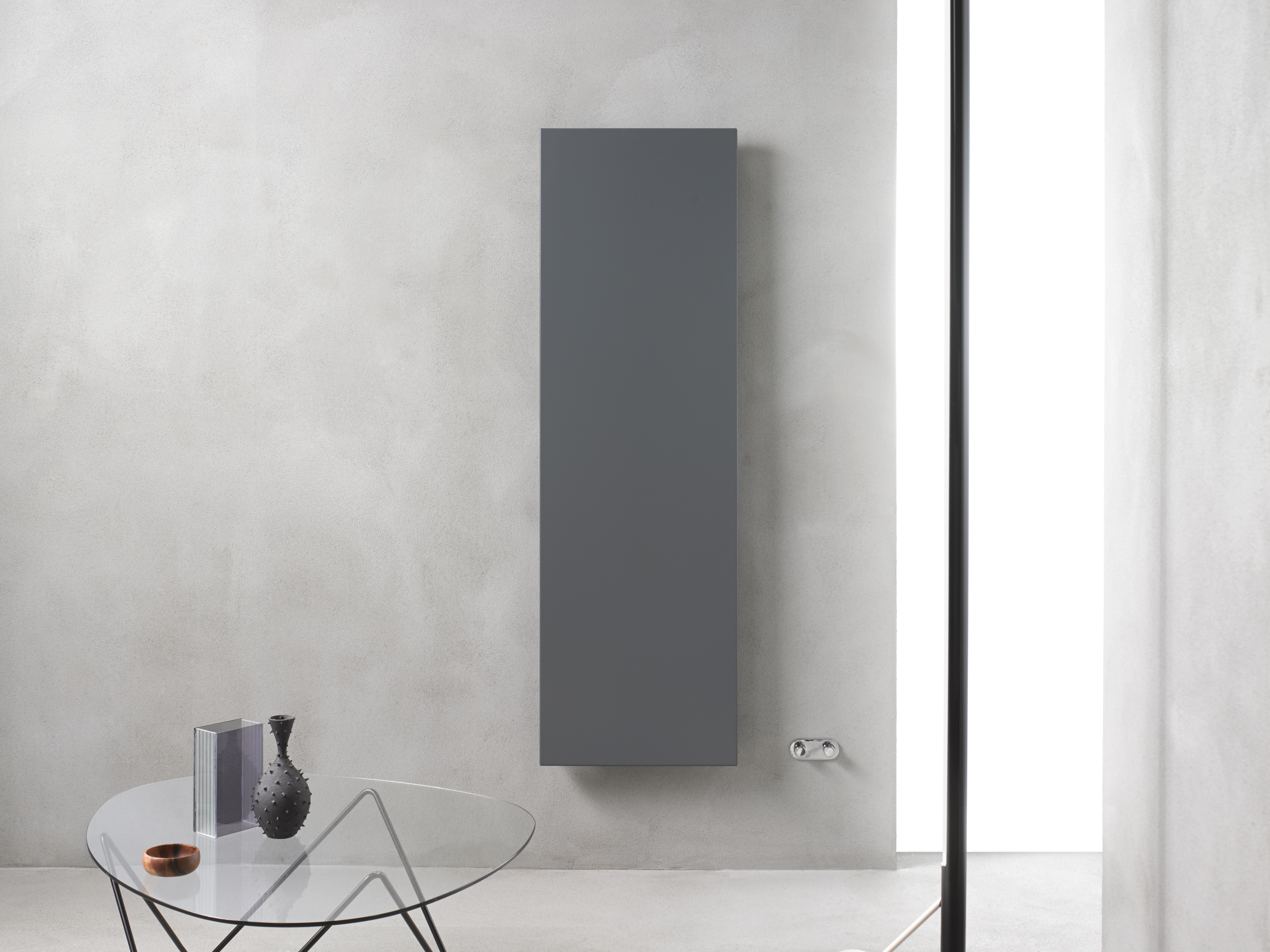 Carbon steel panel radiator ICE VERTICAL Design Collection By Caleido