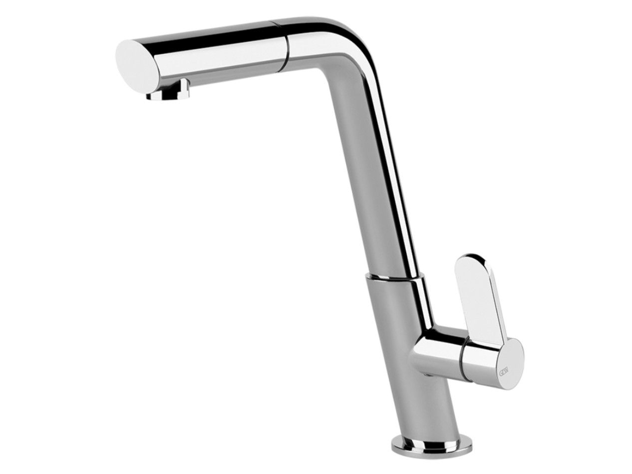 INCLINE Kitchen mixer tap with pull out spray By Gessi design Gessi