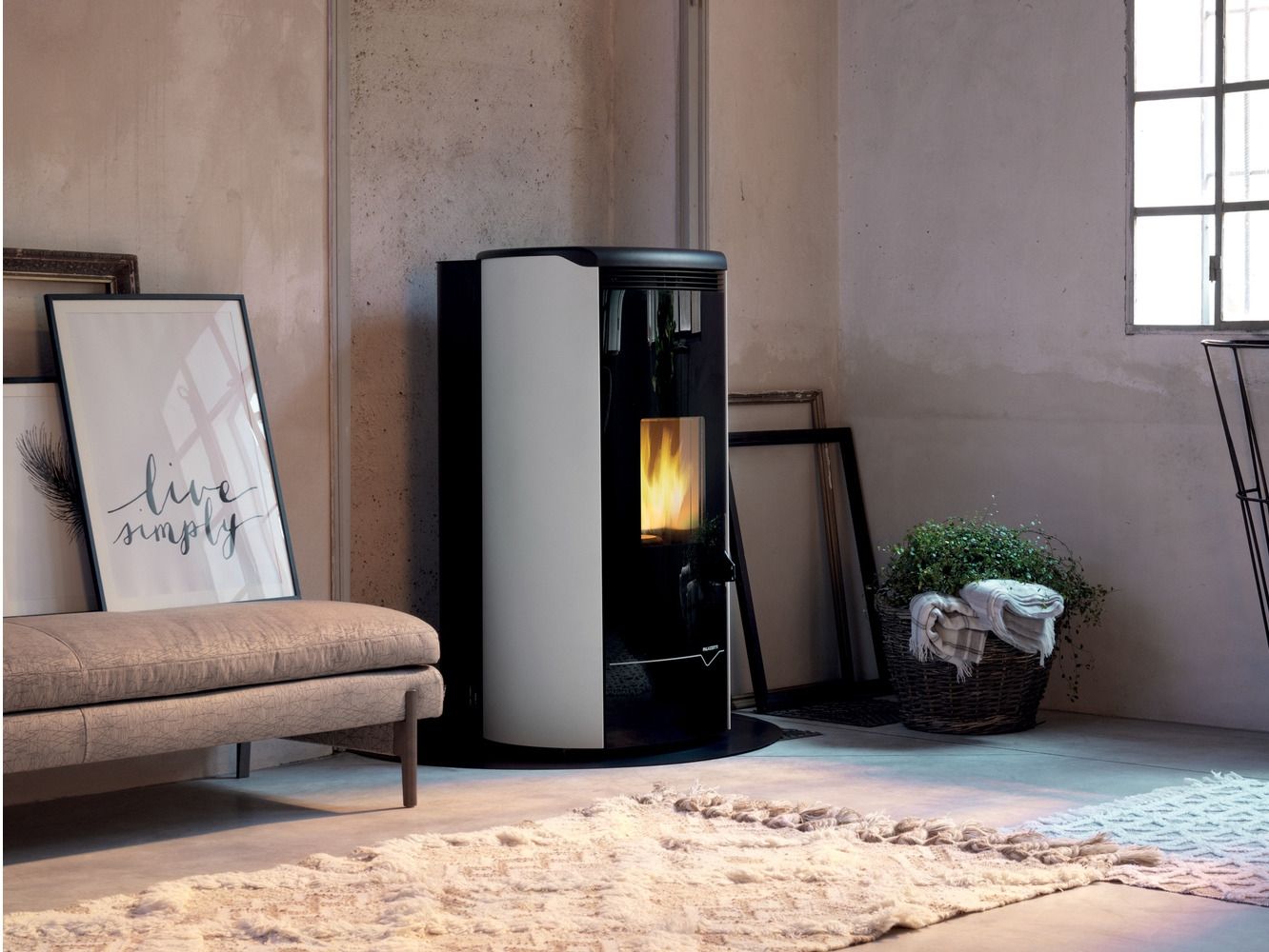 JACKIE by PALAZZETTI - Stufa a pellet in acciaio classe A++