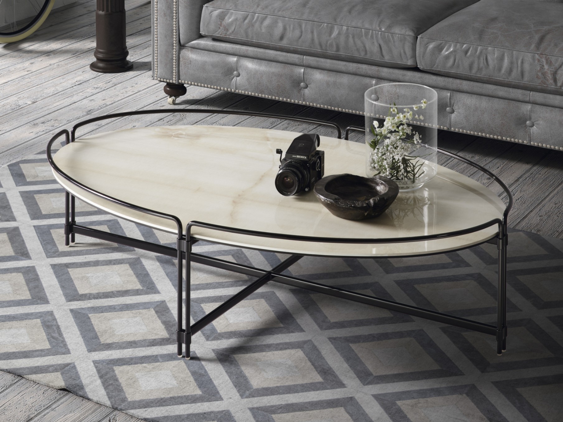 JOIN | Oval coffee table Low oval ceramic coffee table By DRESSY ...
