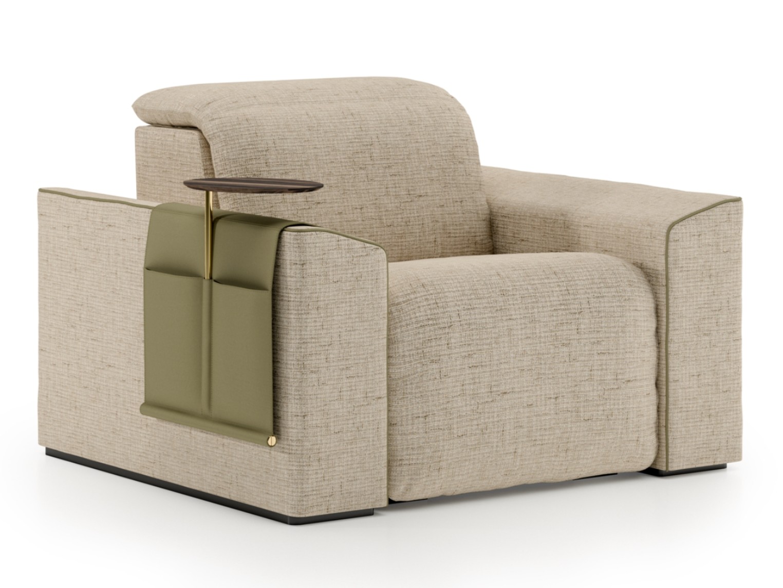 KUBRIK | Fabric armchair By Vismara Design