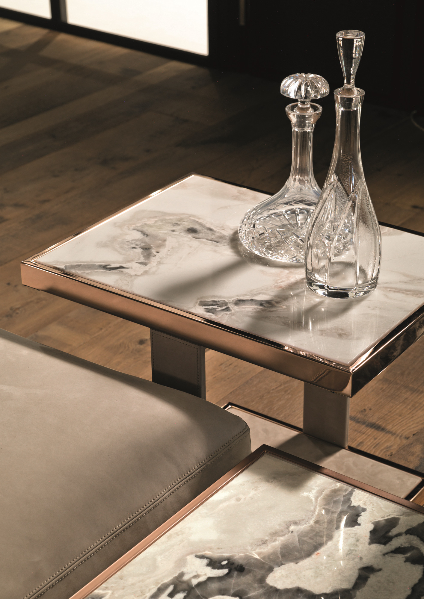 Rectangular Marble Coffee Table Layer Rectangular Coffee Table