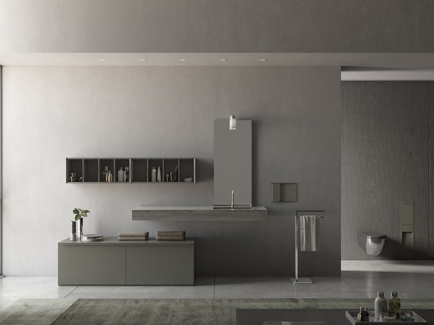 LOGICO - Composizione 1 by INDA® - Sistema bagno componibile - 2