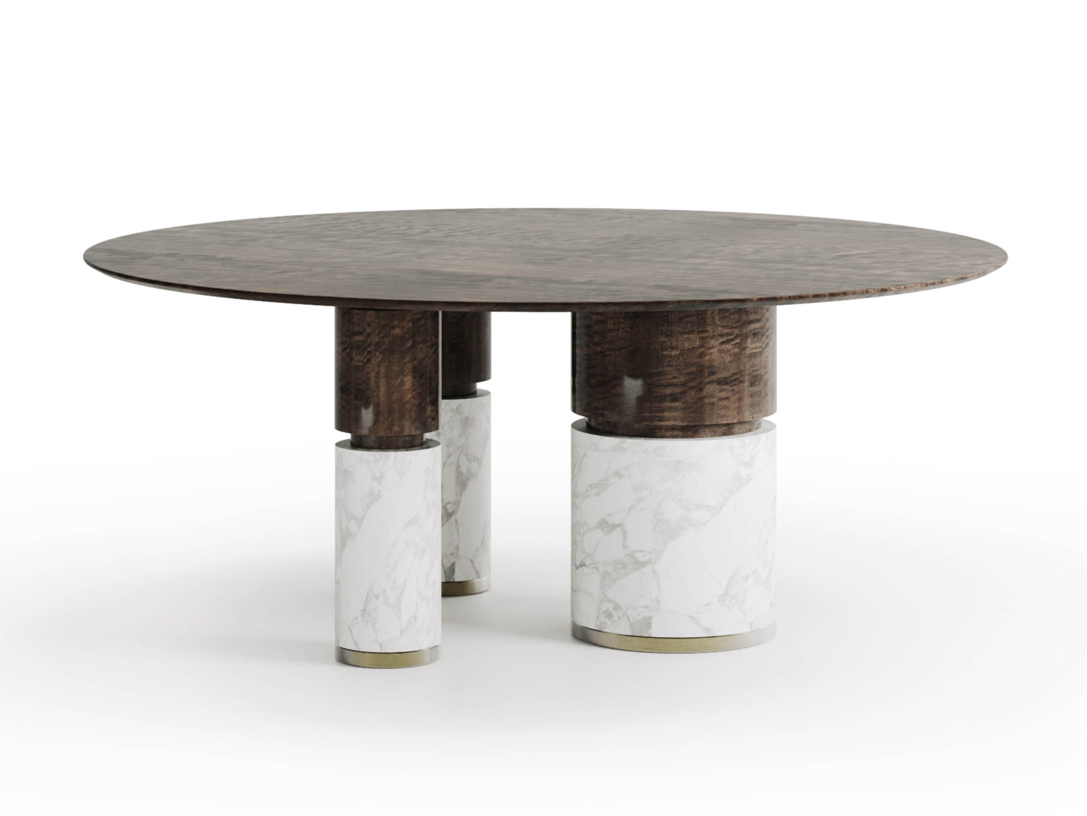 LOÏC by Capital Collection - Tavolo da pranzo rotondo in legno