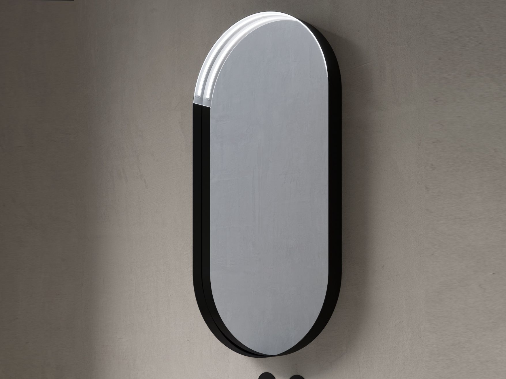 LONG ISLAND Oval mirror By LASA IDEA design Simone Carloni, Paolo Mori