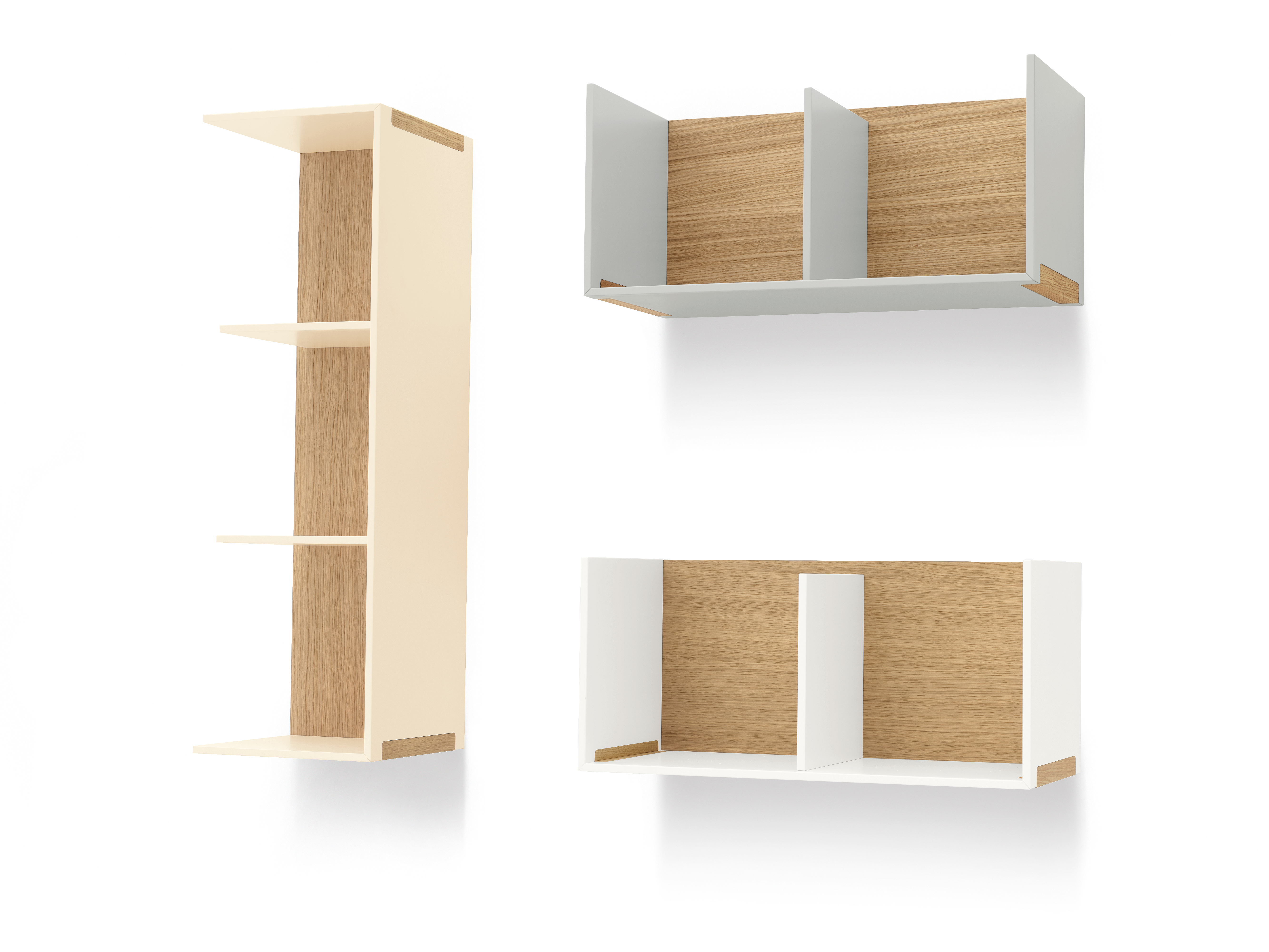 Oak bookcase / wall UNIT By SCULPTURES JEUX