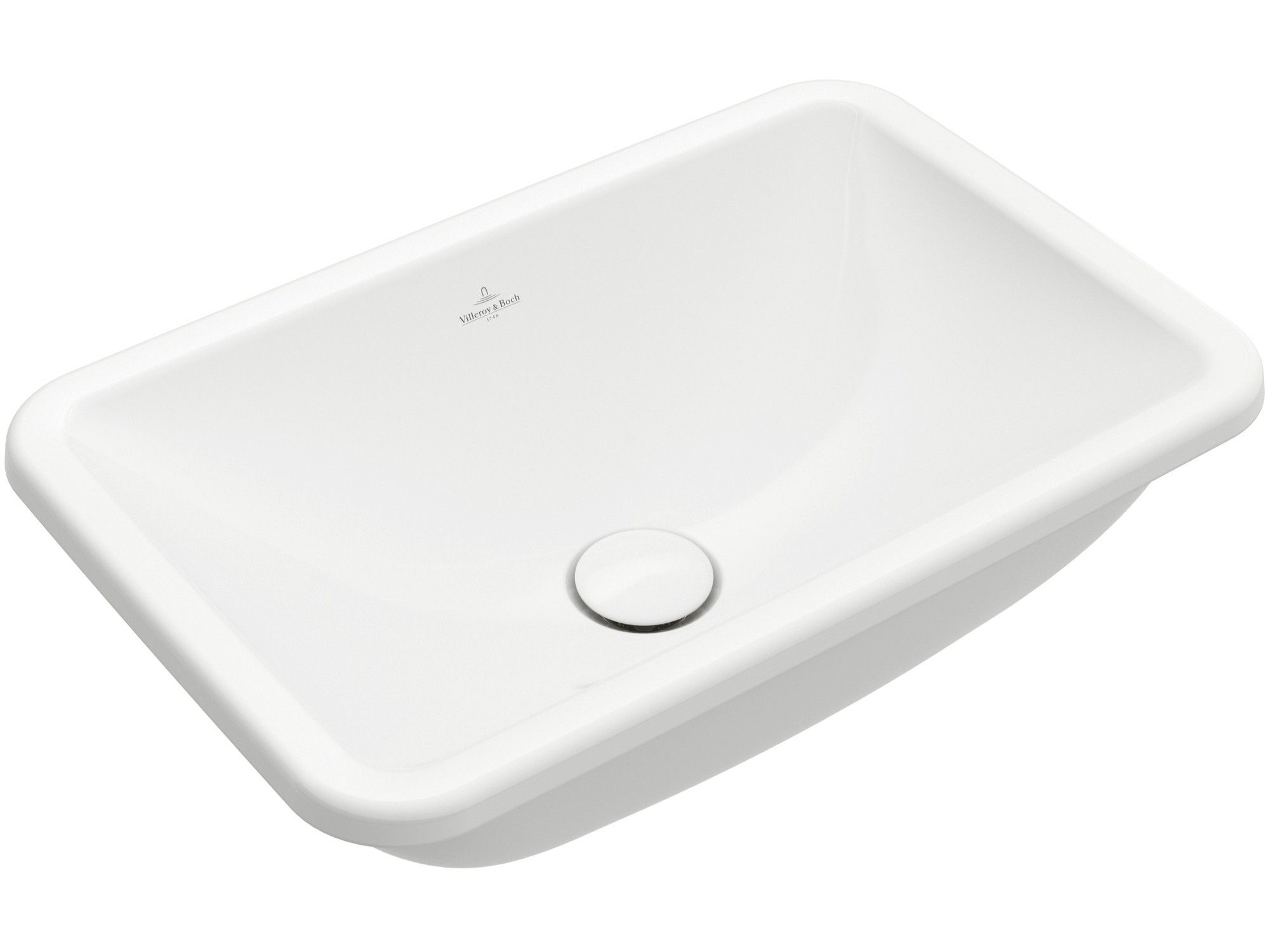 LOOP & FRIENDS by Villeroy & Boch - Lavabo da incasso soprapiano rettangolare in ceramica - 2
