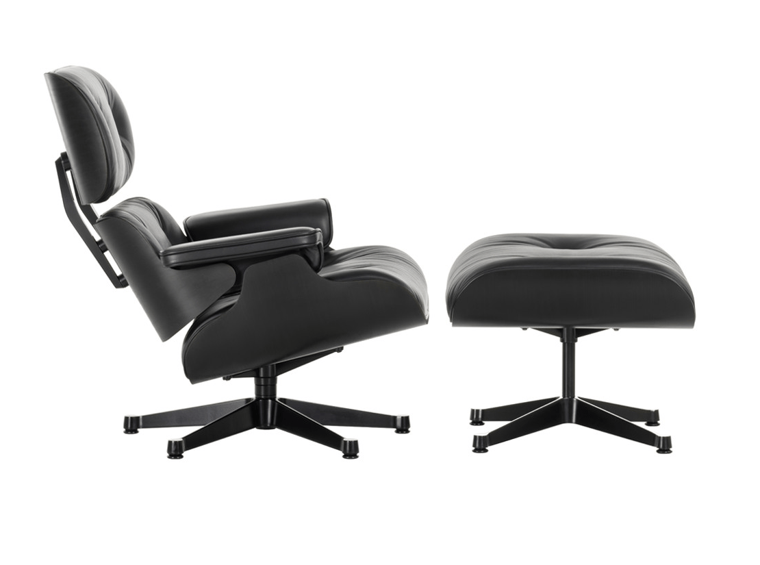 LOUNGE CHAIR BLACK VERSION By Vitra design Charles & Ray Eames