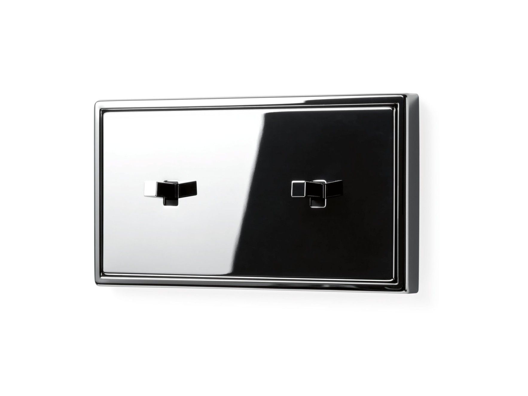 LS 1912 CHROME 2X by JUNG - 2x Interruttore in metallo cromato