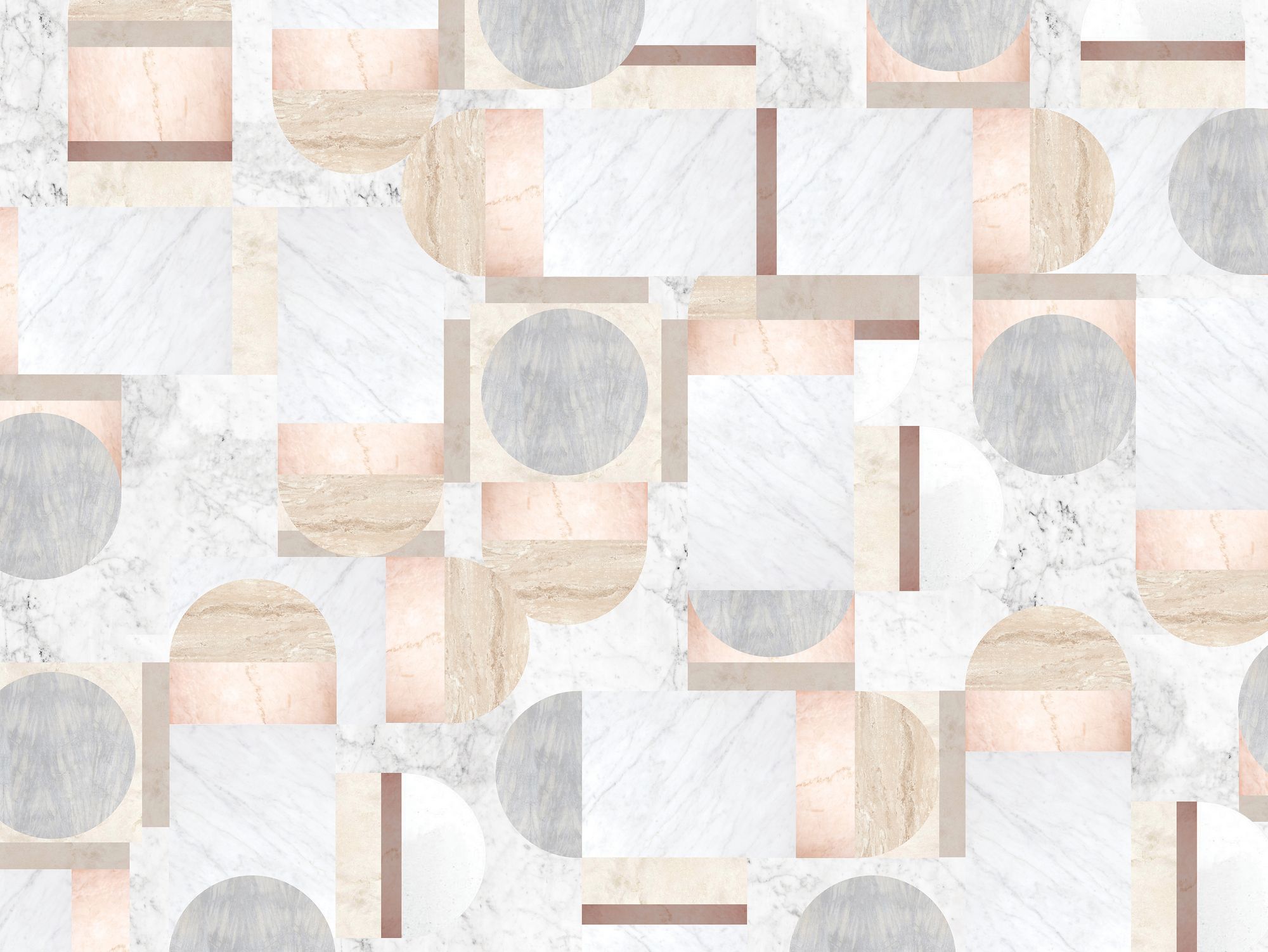 MARMOLADA by Texturae - Carta da parati geometrica effetto marmo - 2