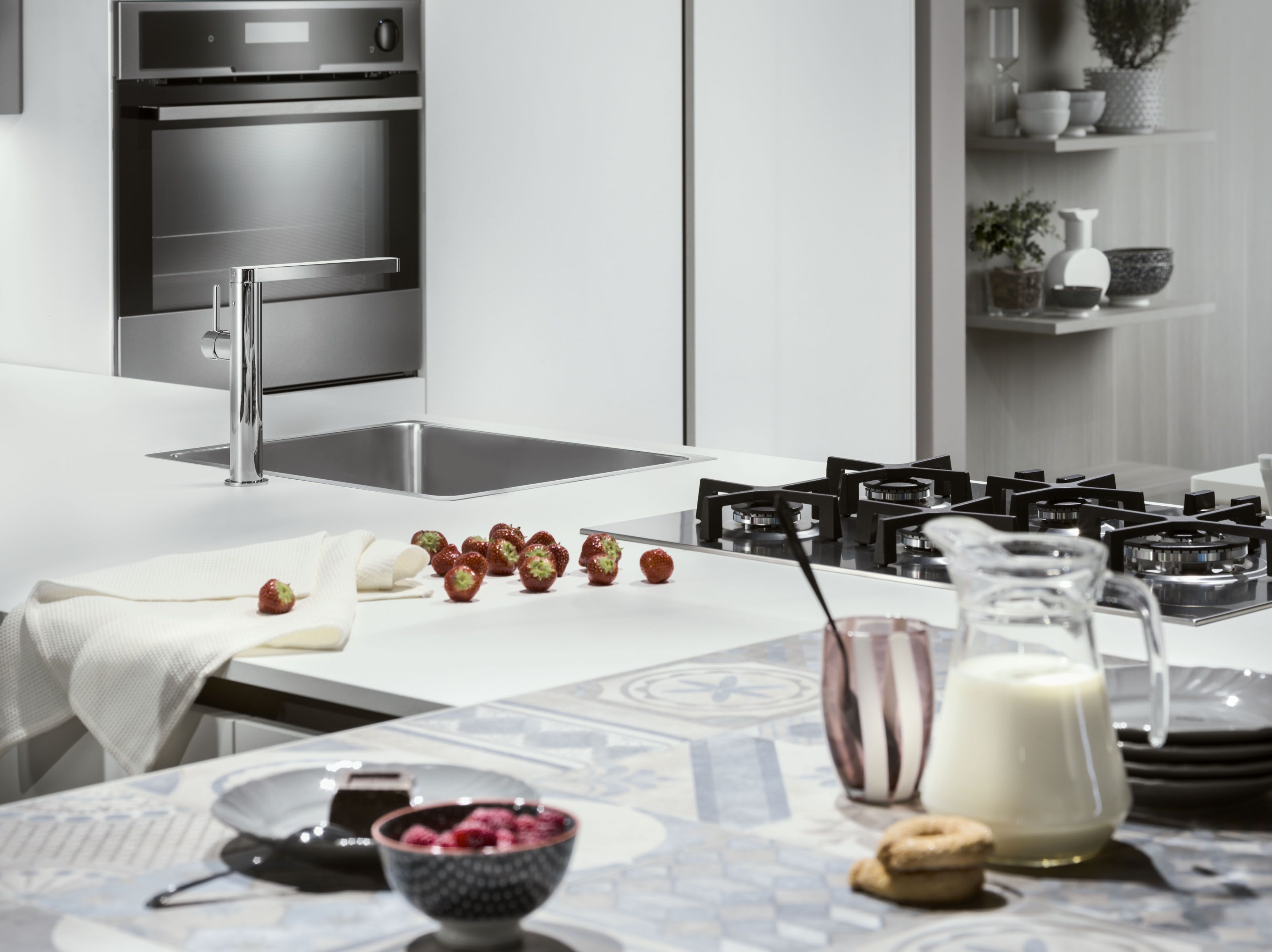 MATCH by Nobili - Miscelatore da cucina da piano in ottone cromato - 2