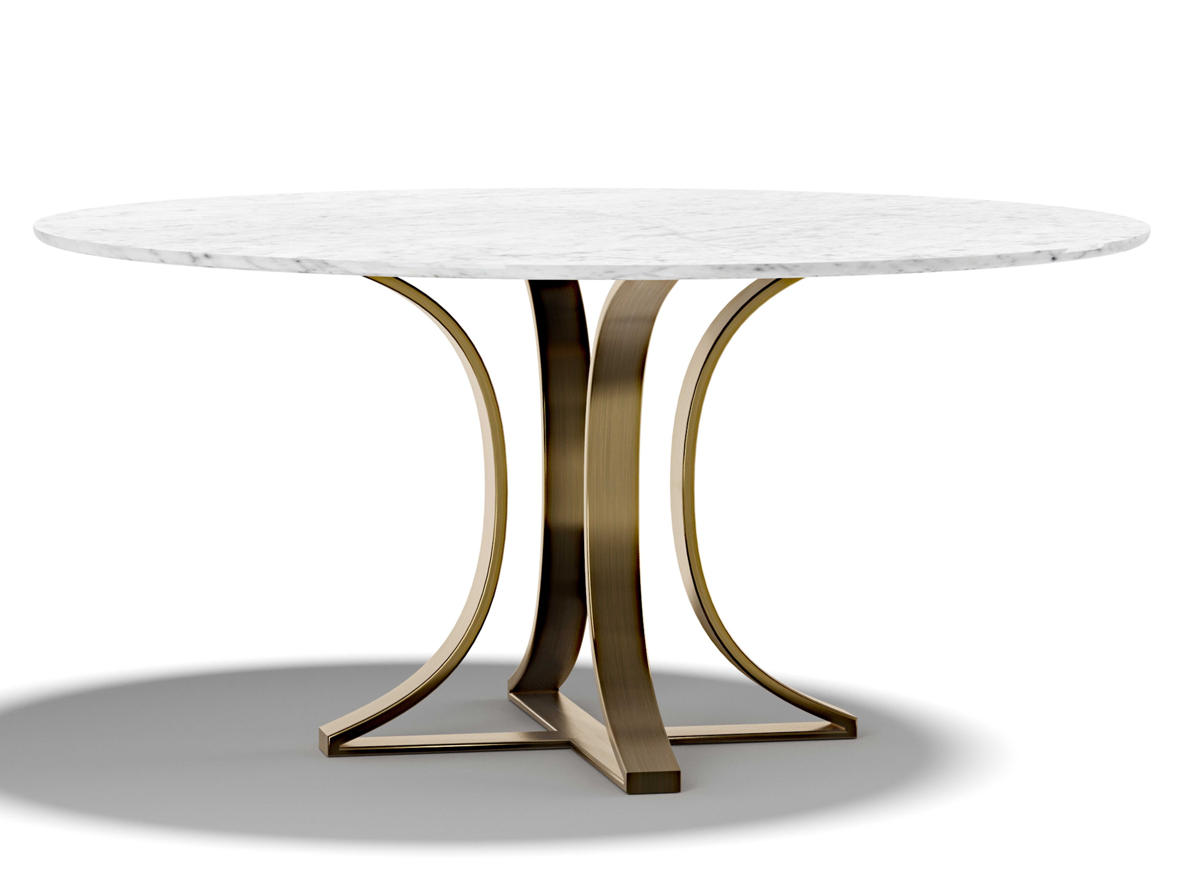 MUST T by Capital Collection - Tavolo rotondo in marmo e metallo