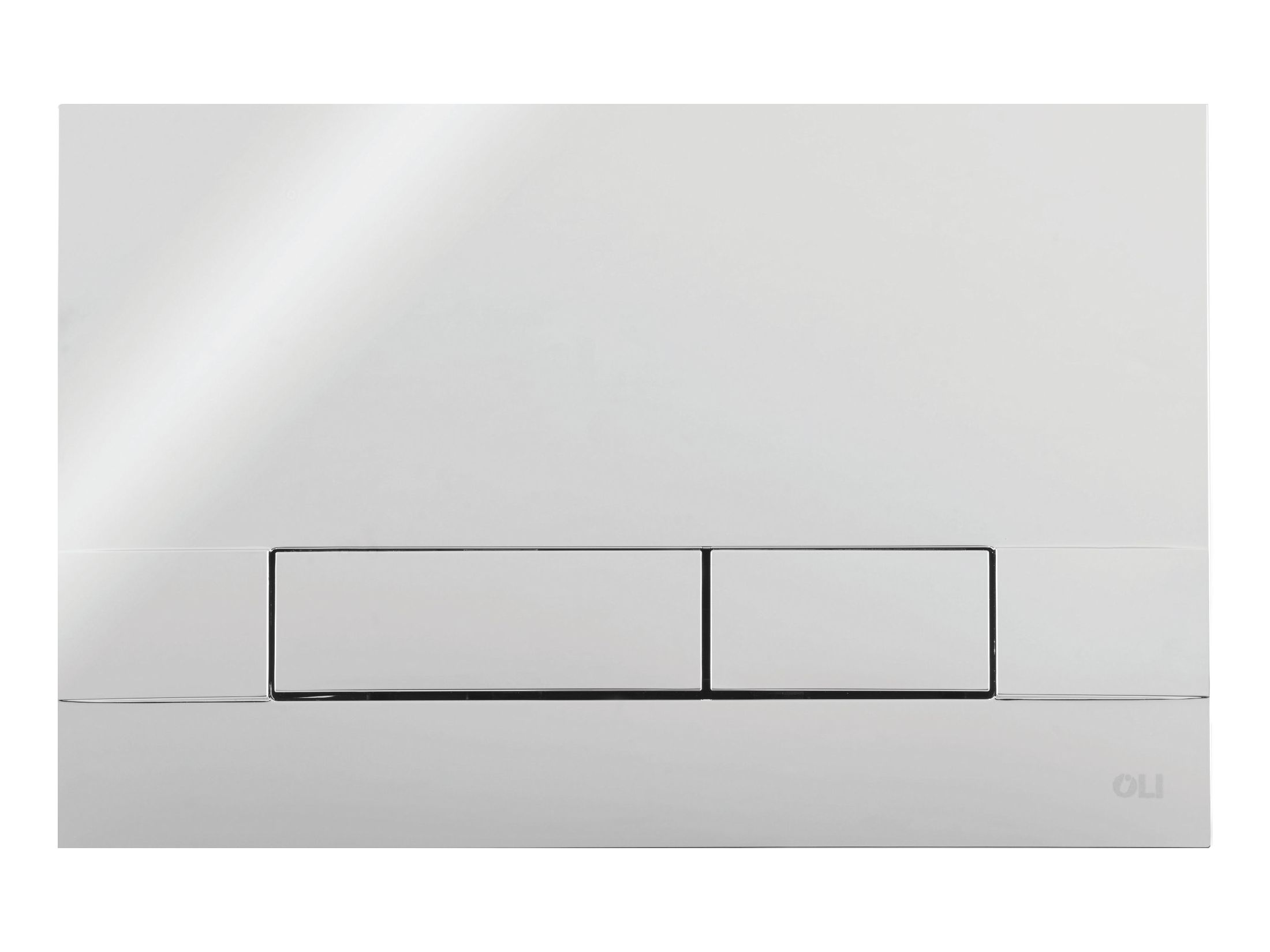 NARROW by OLI - Placca di comando per wc in ABS cromo lucida