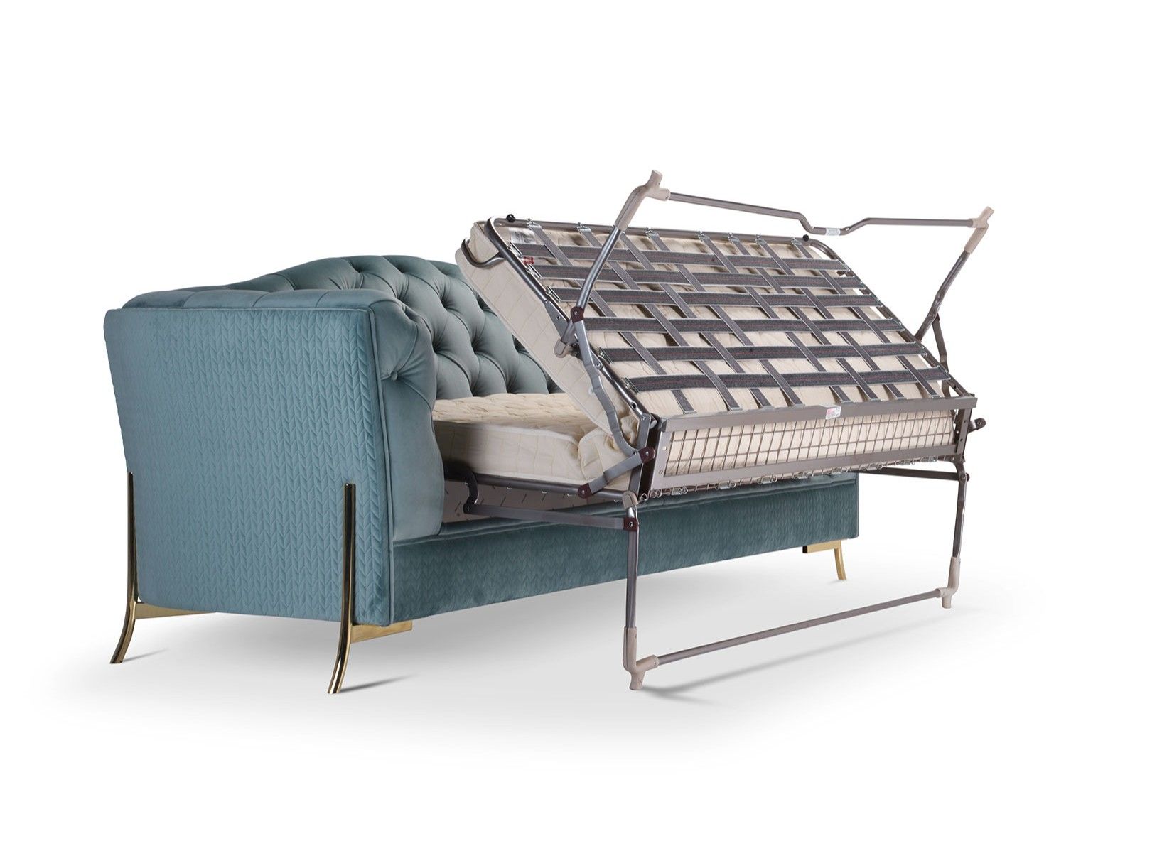 NEFELE Tufted fabric sofa bed with fire retardant padding By Domingo