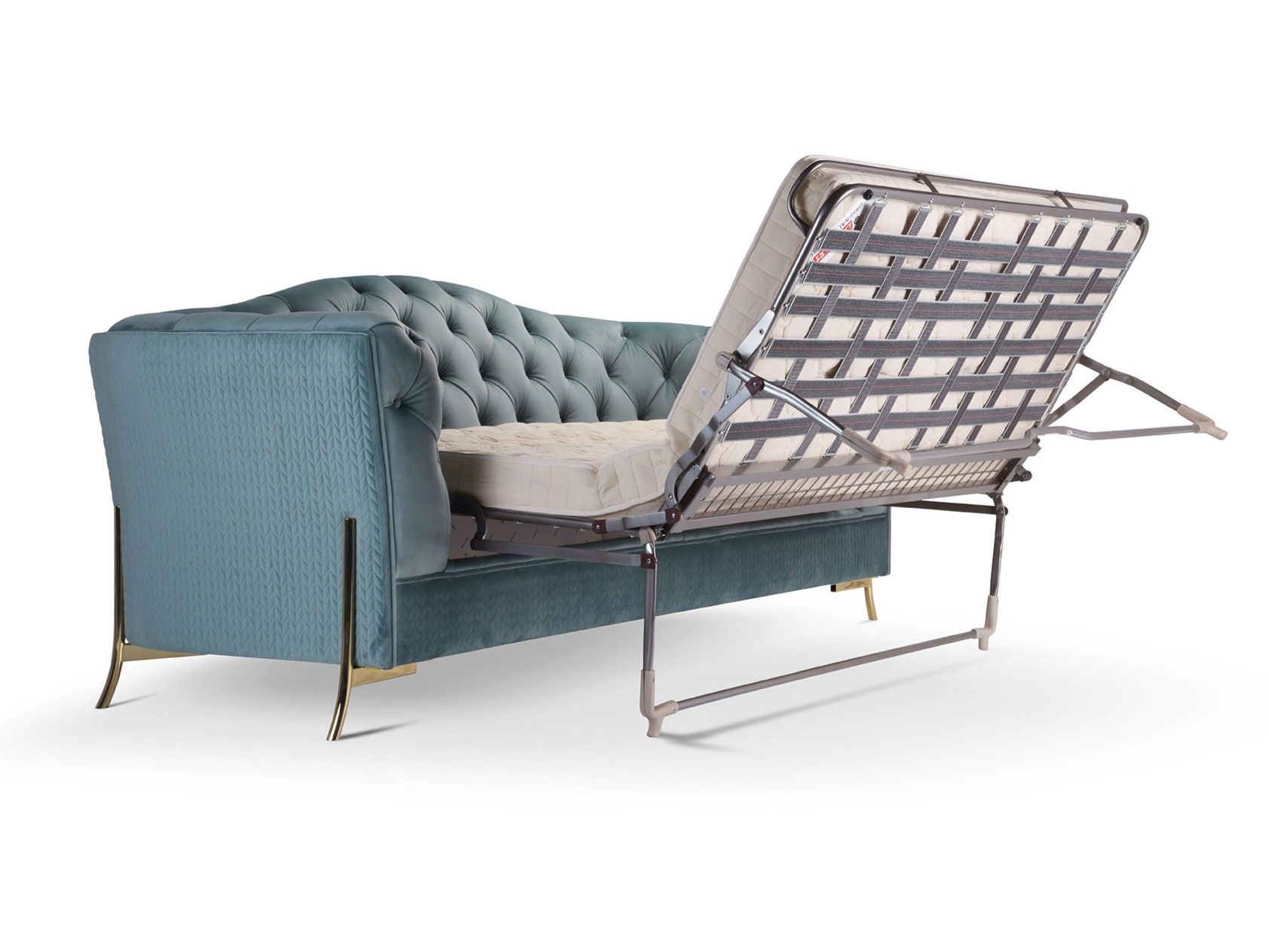 NEFELE Tufted fabric sofa bed with fire retardant padding By Domingo