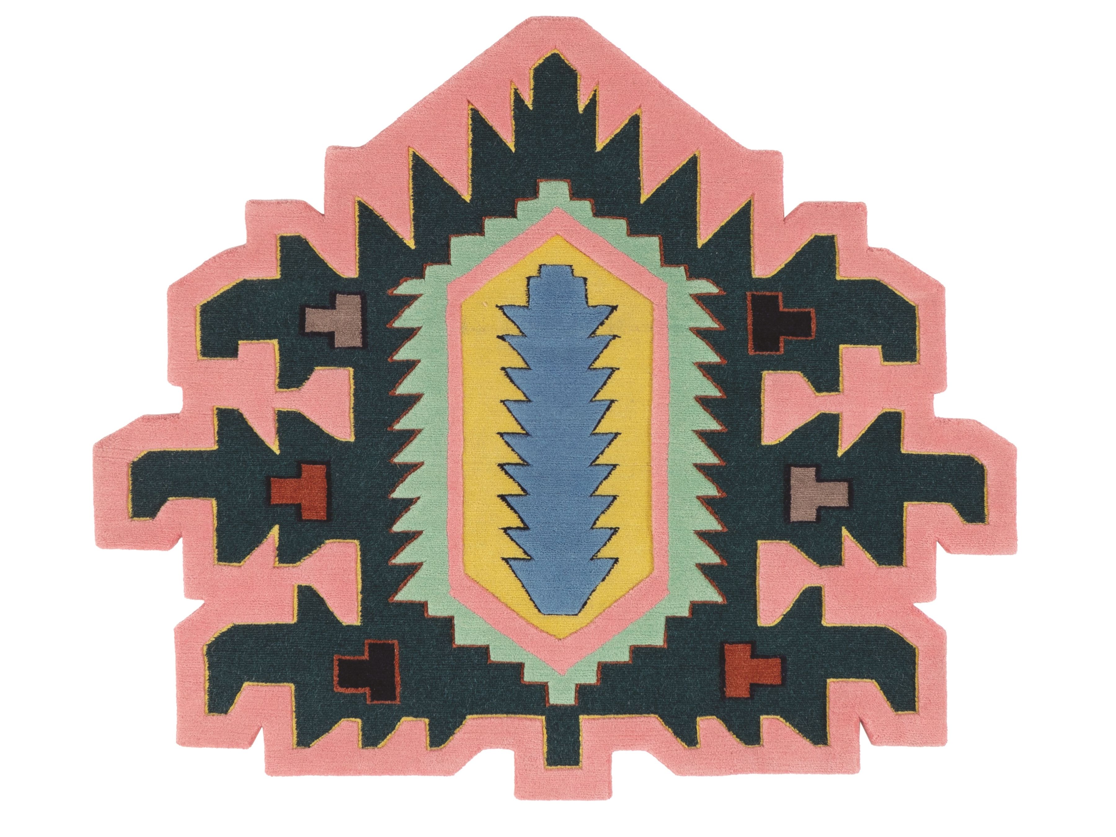 PALMETTE LAZER CANNON by cc-tapis - Tappeto fatto a mano su misura - 2