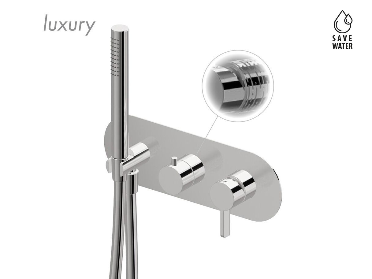 BLINK CHIC 71069E / 71169E by newform - Set doccia da incasso con doccetta e deviatore - 2