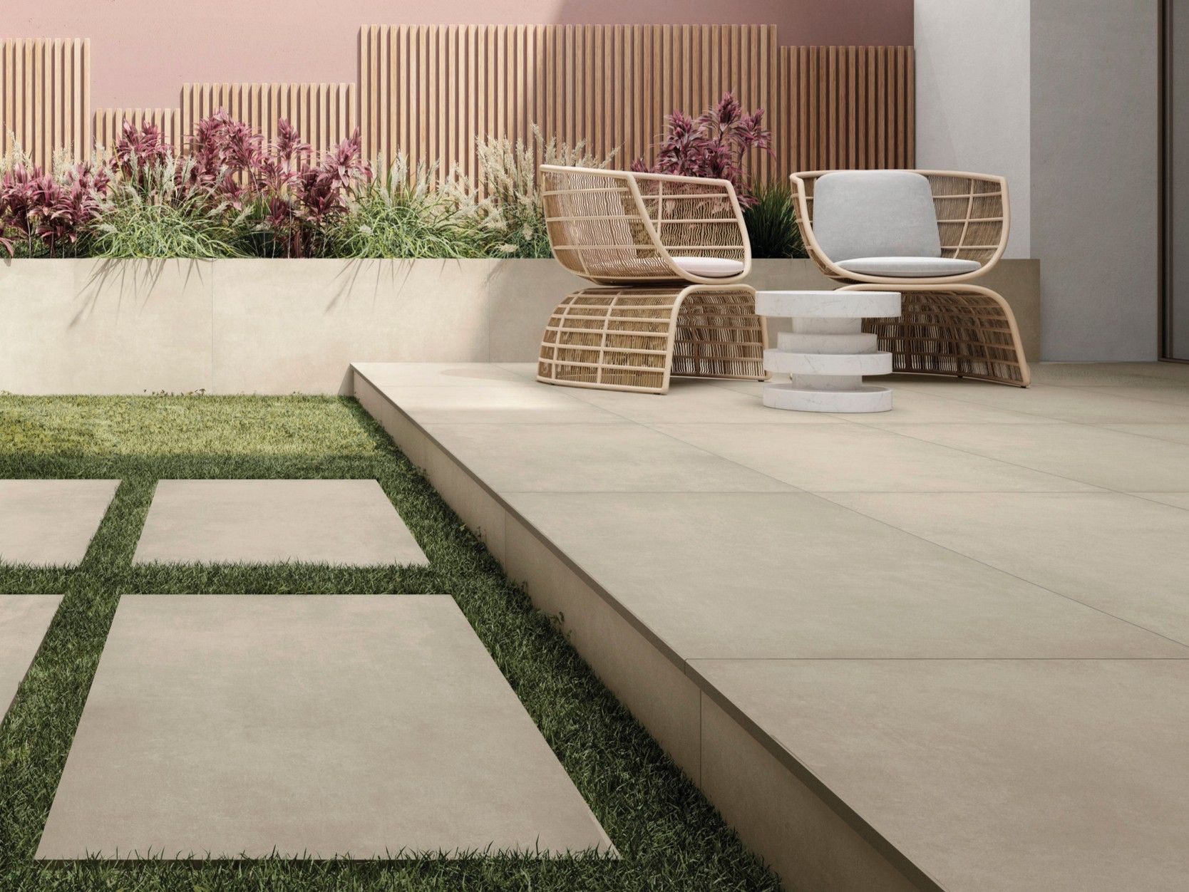 NEXT GREIGE by ARIOSTEA - Pavimento/rivestimento in gres porcellanato per interni ed esterni effetto cemento