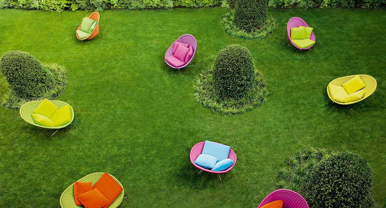 NIDO Garden armchair By Paola Lenti design Patricia Urquiola, Eliana