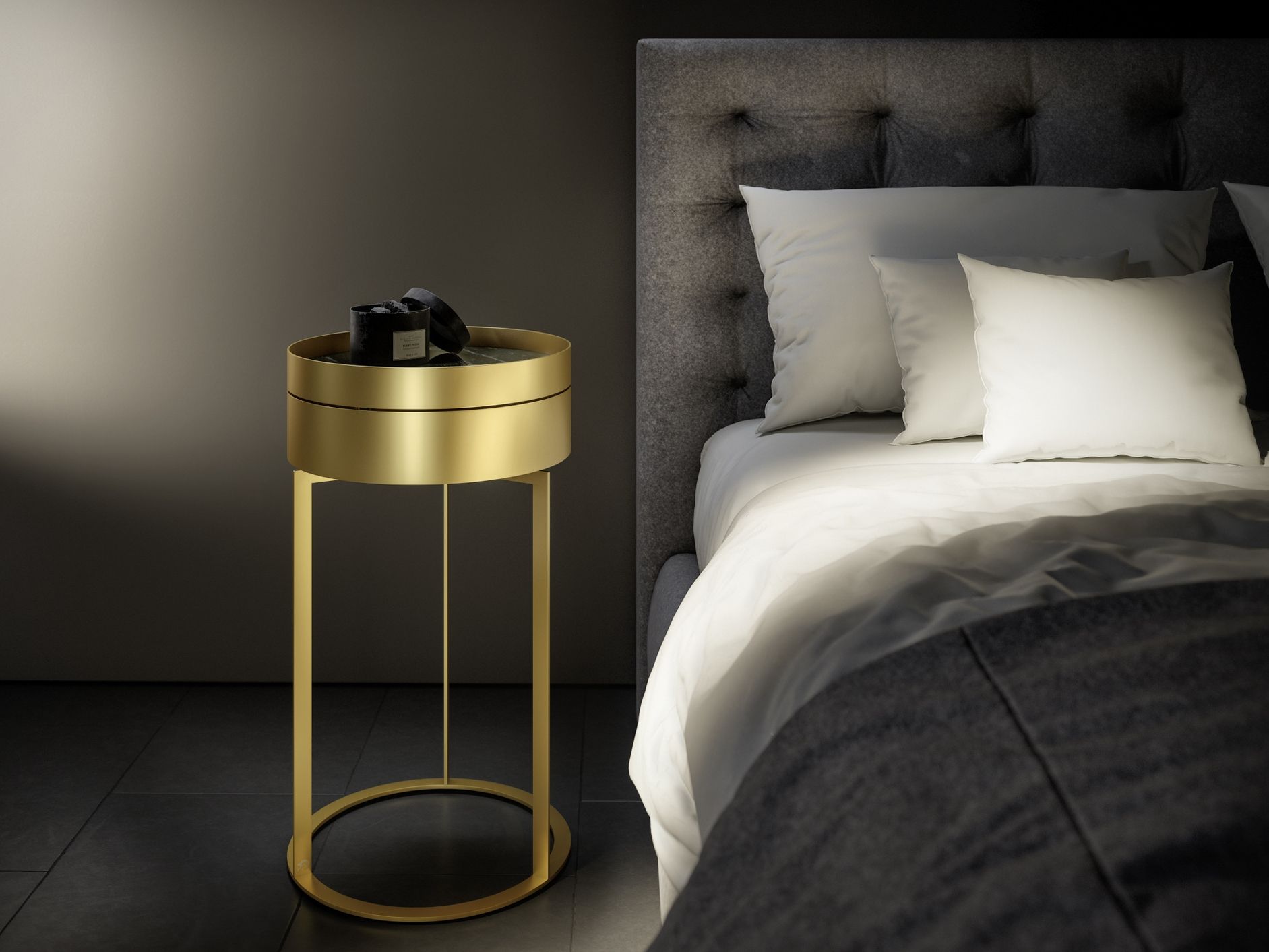 NIGHT Bedside table with drawers By Draenert design Stephan Veit