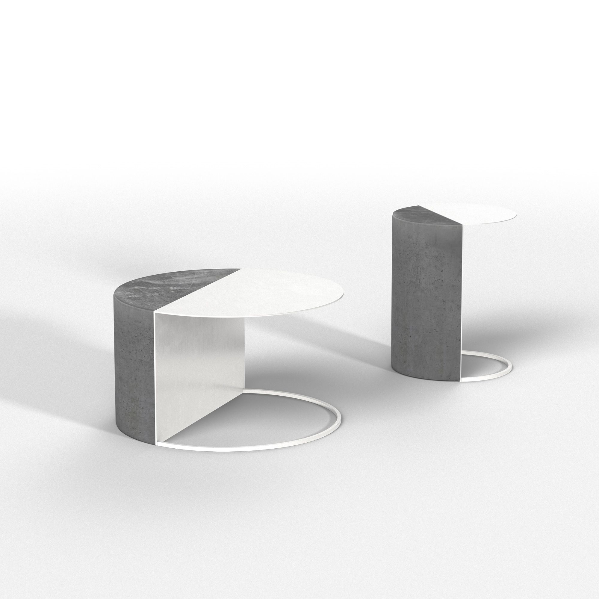 NORMANN Cement coffee table / bedside table By Forma&Cemento design