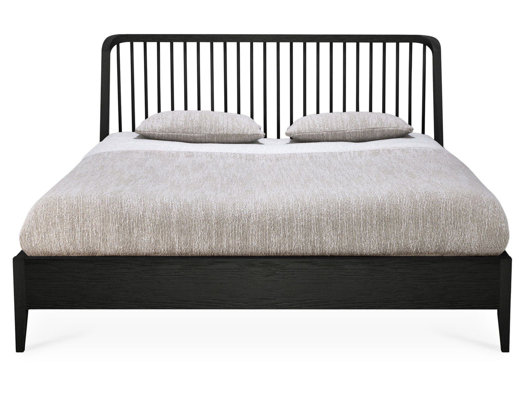 OAK BLACK SPINDLE Bed Oak Spindle Collection By Ethnicraft