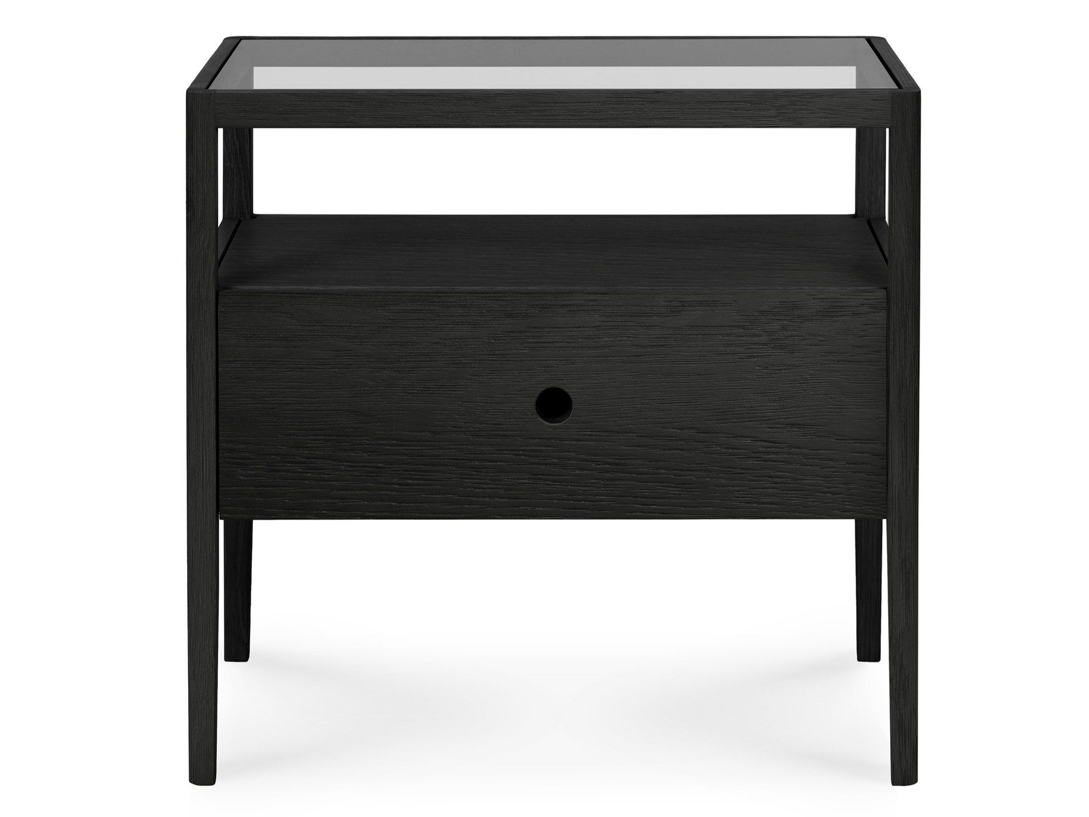 OAK BLACK SPINDLE Bedside table Oak Spindle Collection By Ethnicraft
