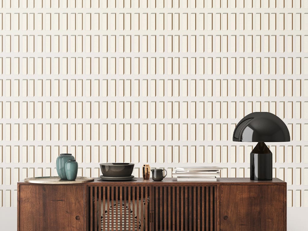 OPUS SECTILE V by Texturae - Carta da parati geometrica panoramica