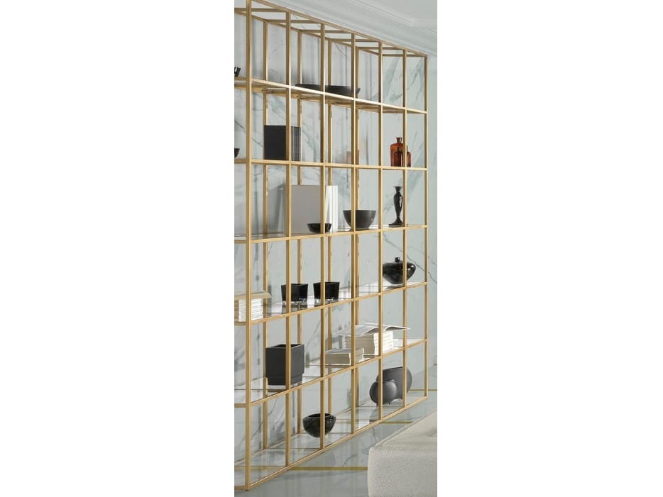 OSCAR Bookcase Open freestanding iron bookcase By Guerra Vanni