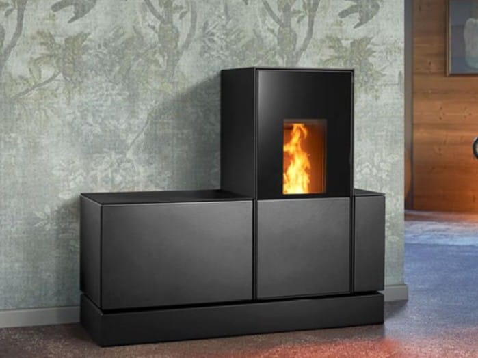 P240 | Stufa a pellet by Piazzetta - Stufa a pellet in maiolica classe A+