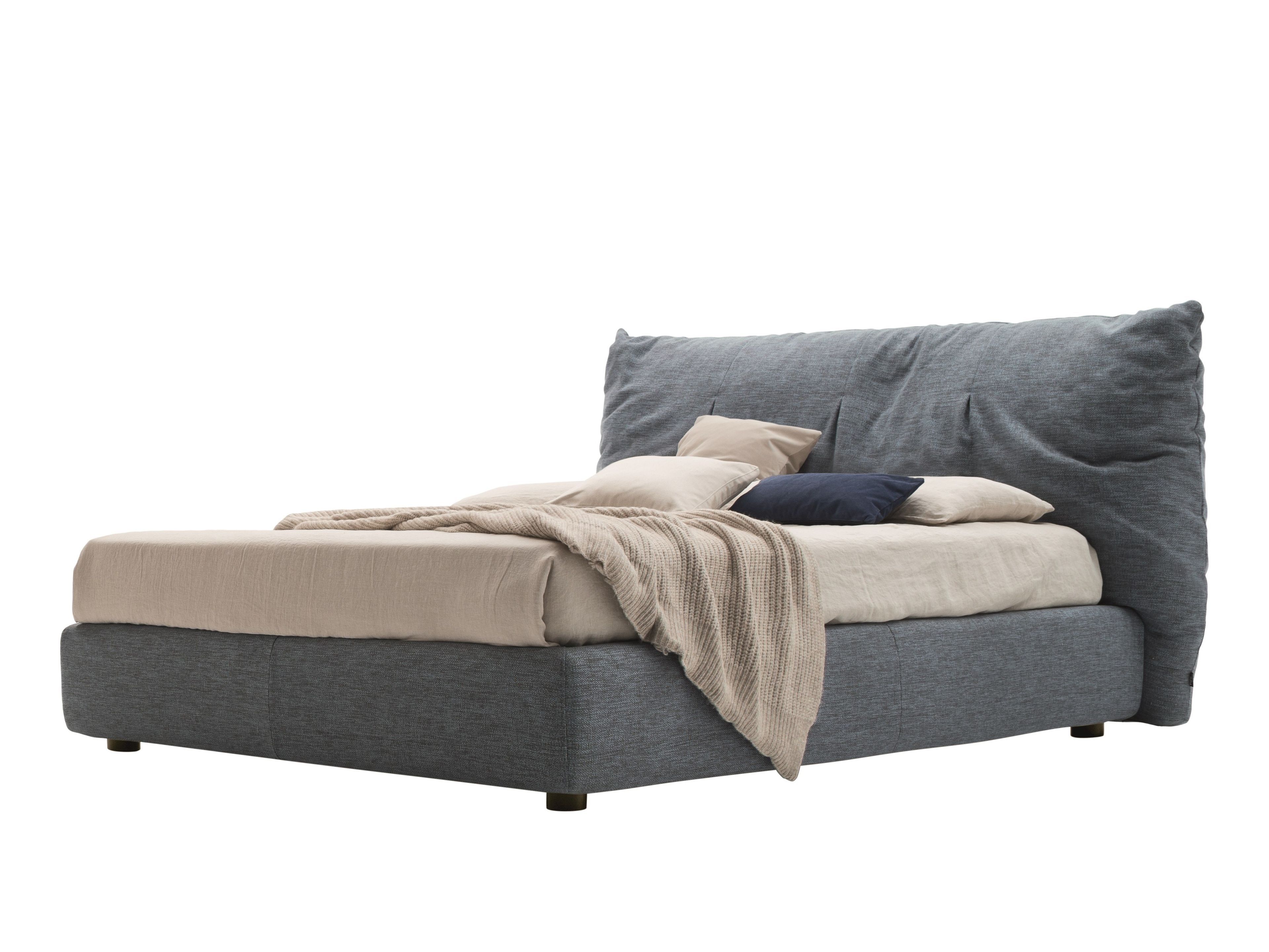 PAPILO by Ditre Italia - Letto imbottito in tessuto con testiera imbottita